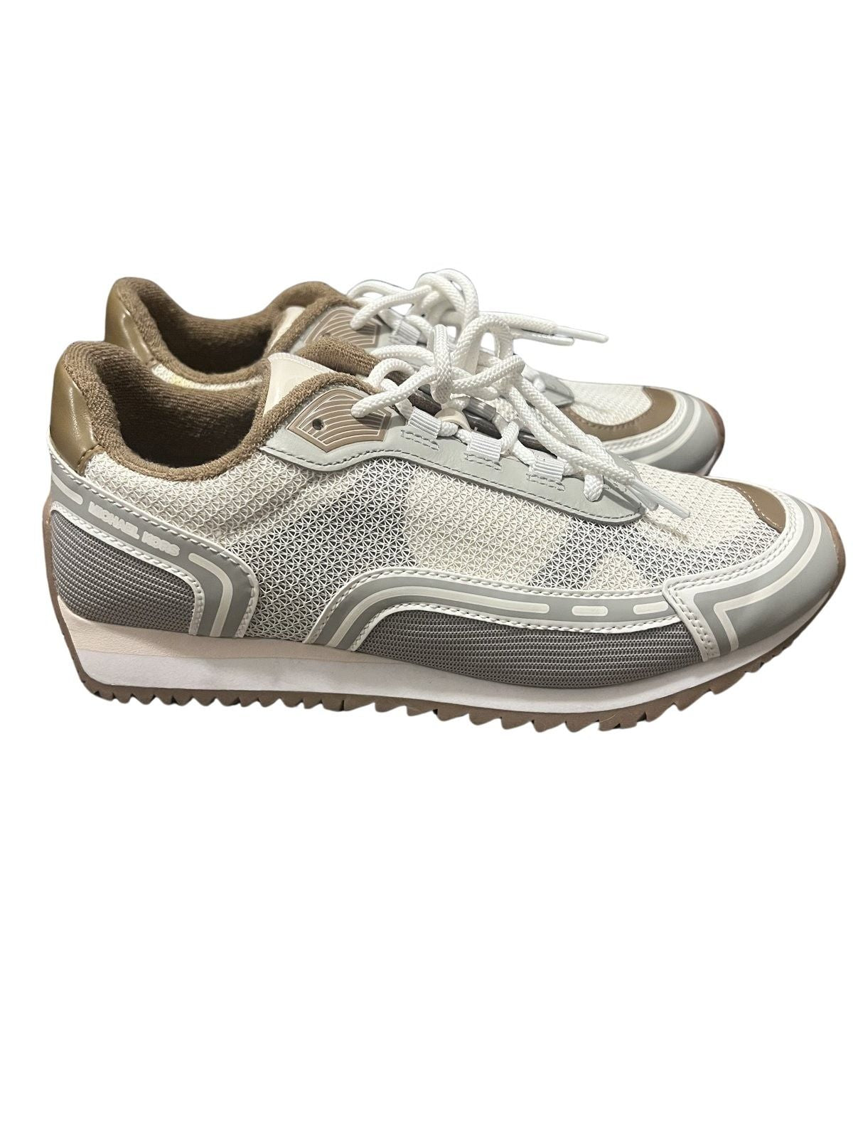 Michael Kors Women's Chunky Sneakers - White/Taupe/Grey Trainers