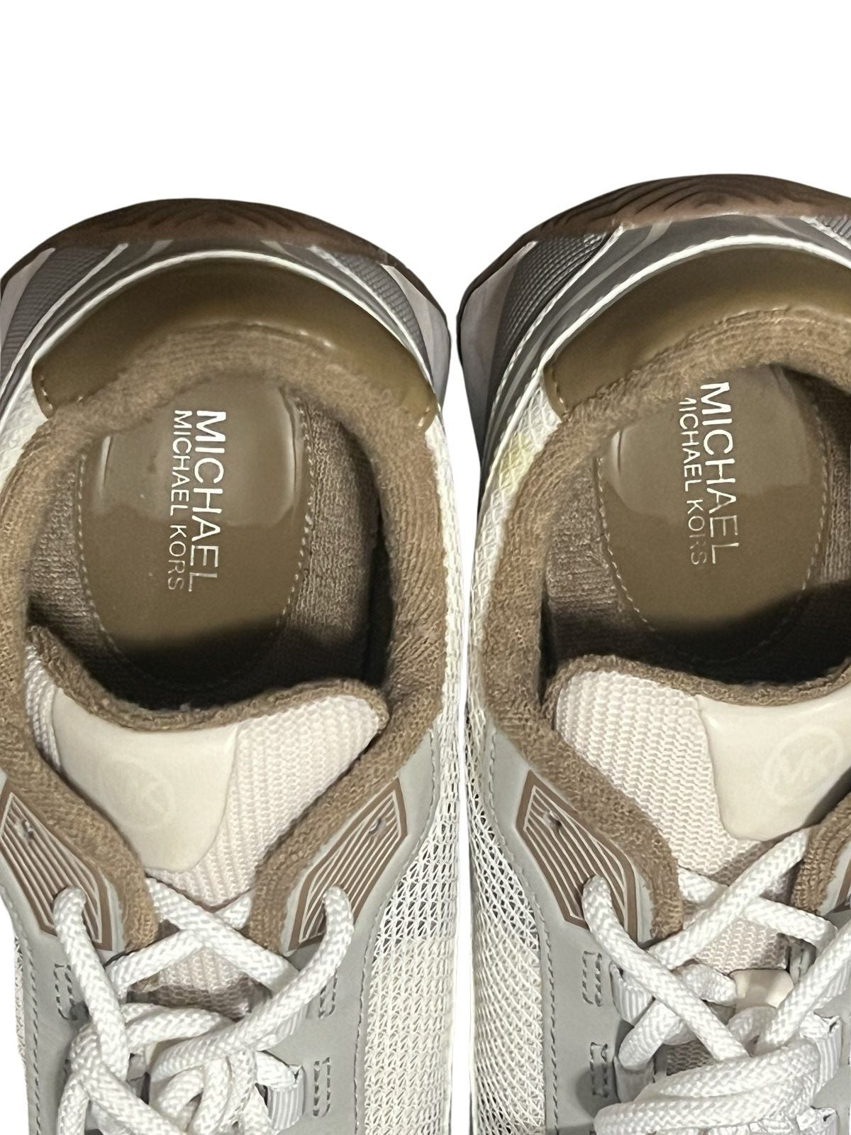 Michael Kors Women's Chunky Sneakers - White/Taupe/Grey Trainers