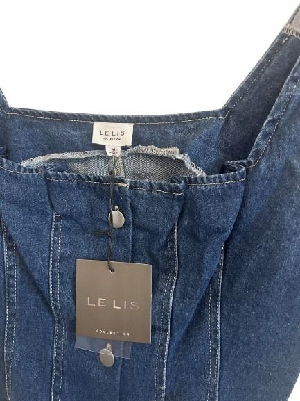 Le Lis Collection Denim Crop Top NWT Size M