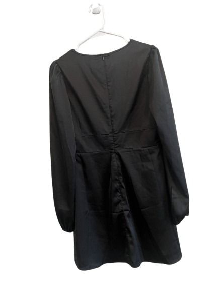 Papermoon Zoey Bow Satin Dress Black Size M NWT