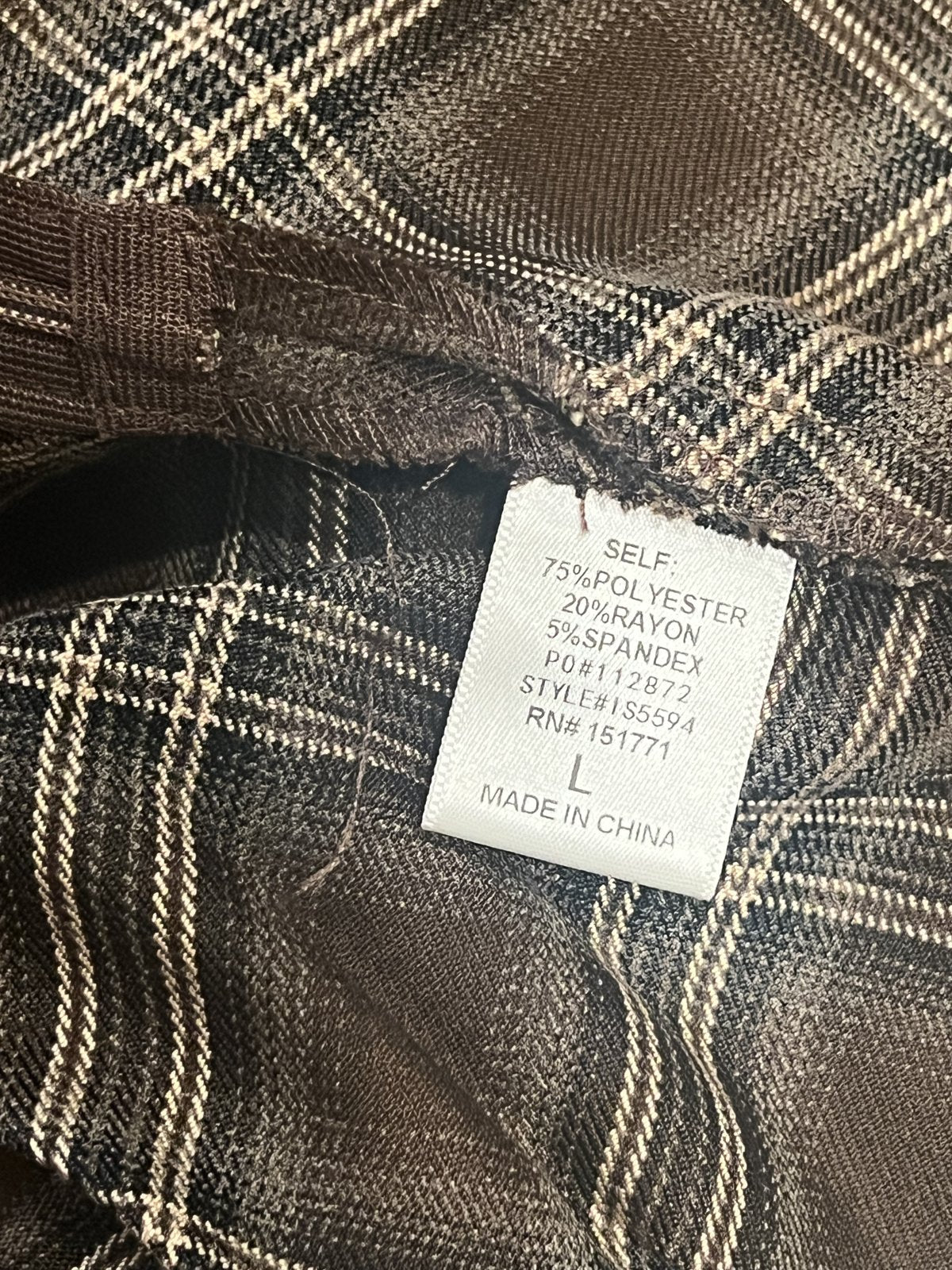 Le Lis Collection Brown Plaid Pleated Mini Skirt NWT Size L
