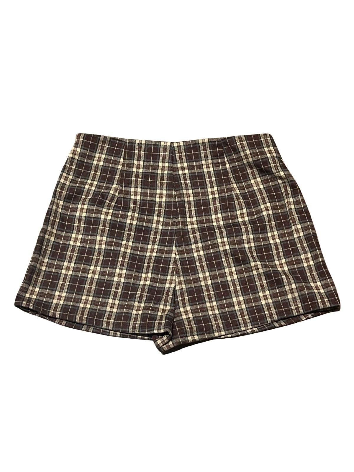 Sadie & Sage Enigma Mini Skort Burgundy Plaid NWT