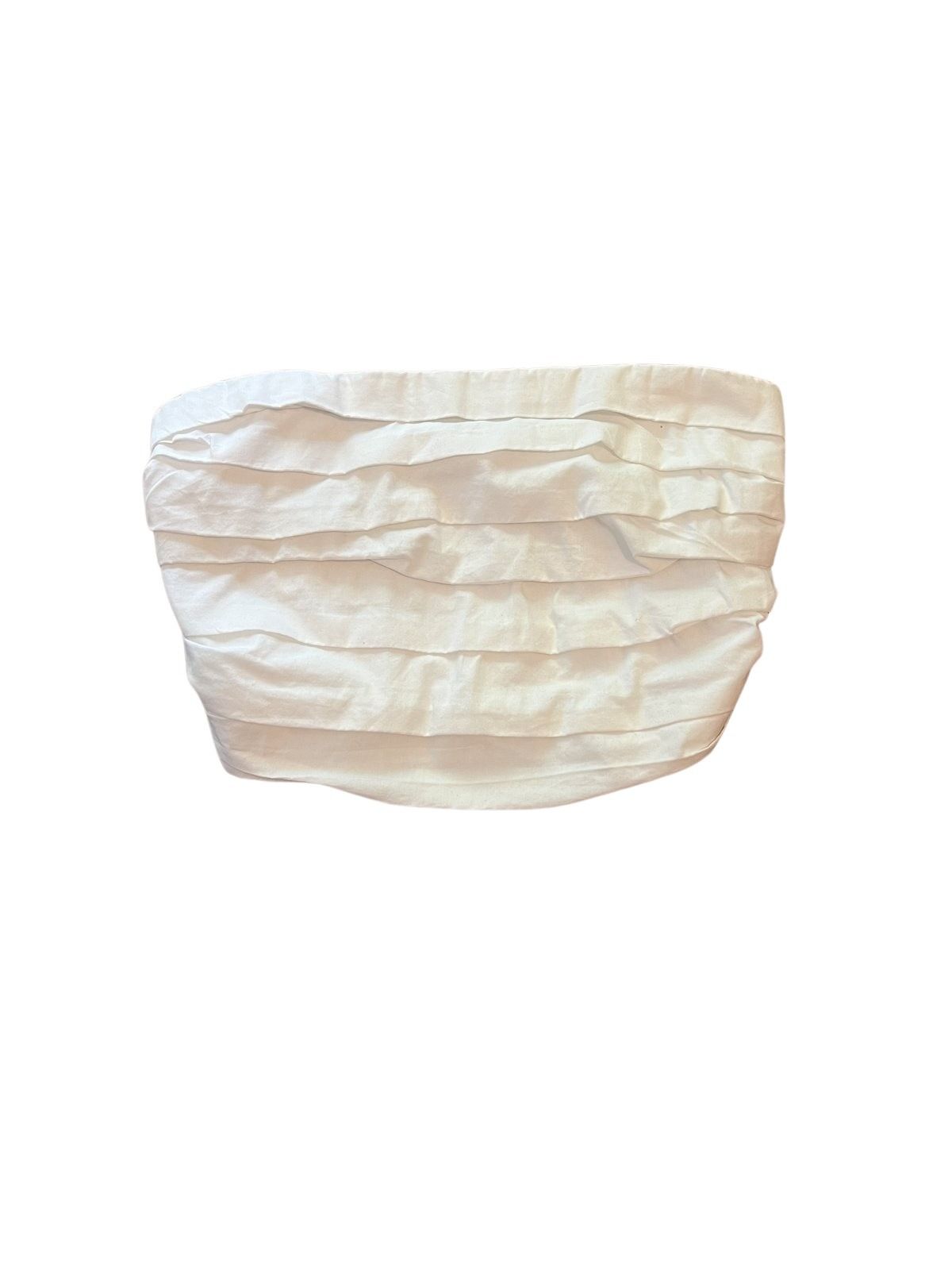Abercrombie & Fitch White Strapless Bandeau Top - Size S
