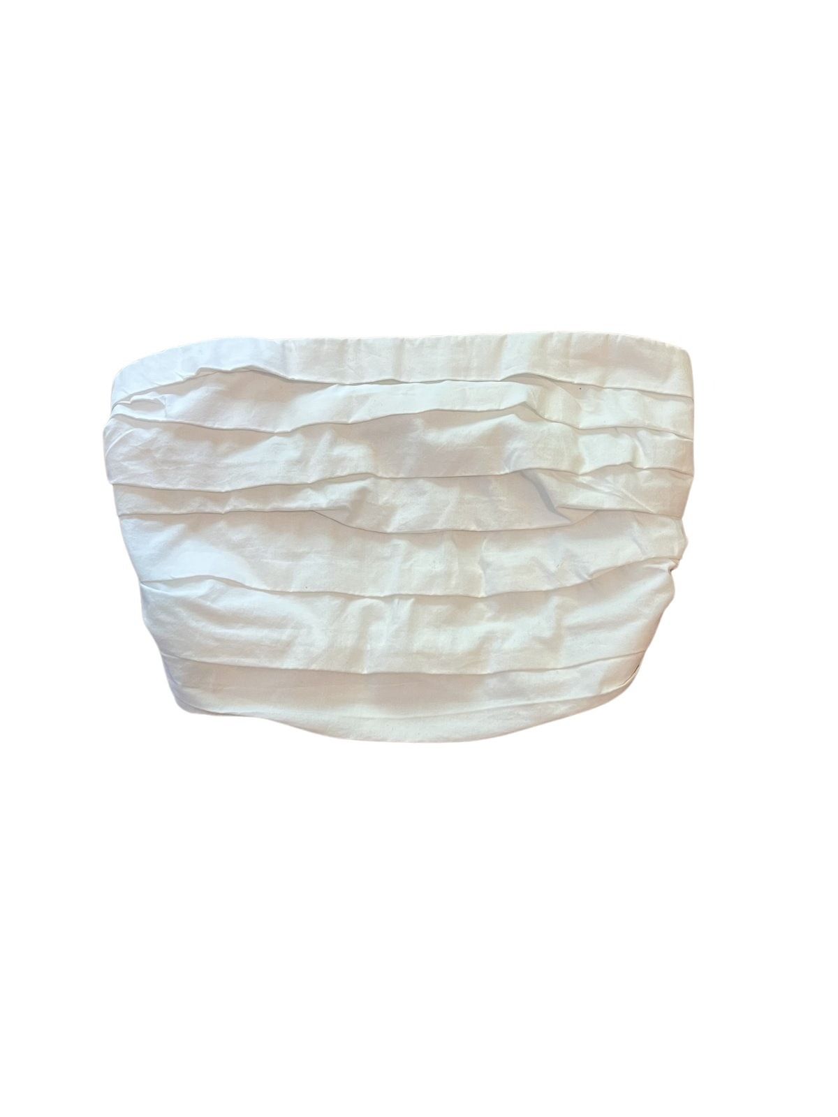 Abercrombie & Fitch White Strapless Bandeau Top - Size S