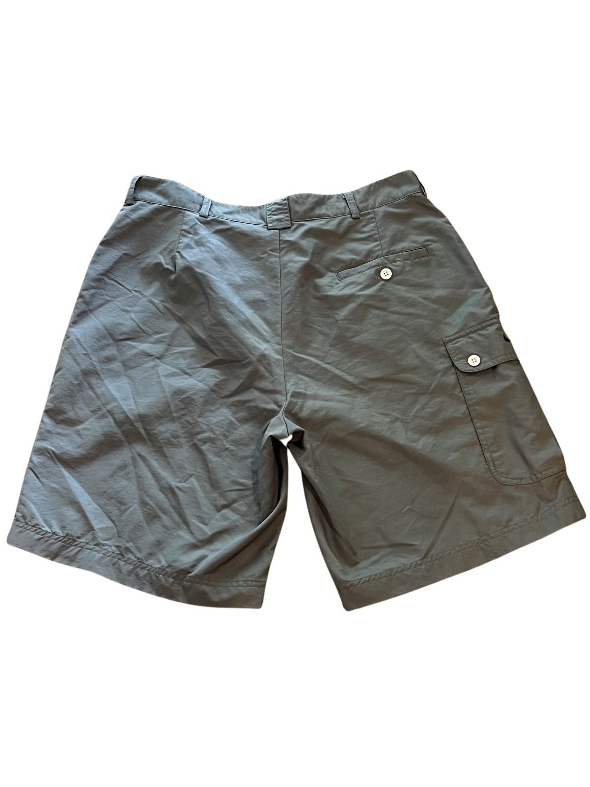 Nike Men's Cargo Shorts Olive Gray Size 34 Nylon