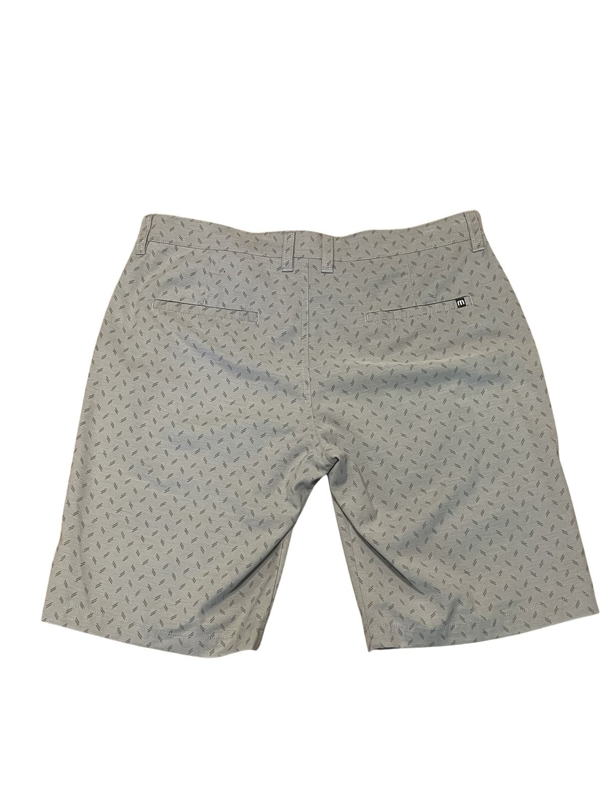 Travis Mathew Men's Size 36 Grey Dash Print Golf Shorts