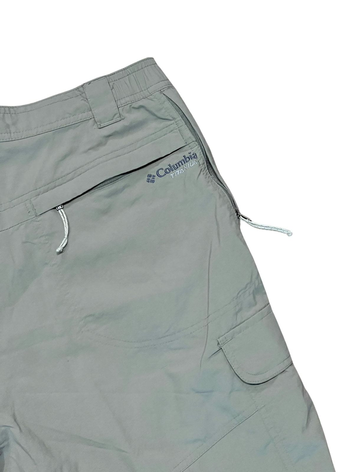 Columbia Titanium Omni-Dry Cargo Shorts - Sage Green Hiking Shorts