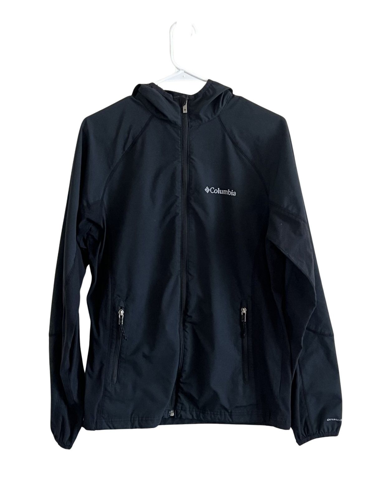 Columbia Omni-Shield Black Hooded Zip Jacket - Women's Size S