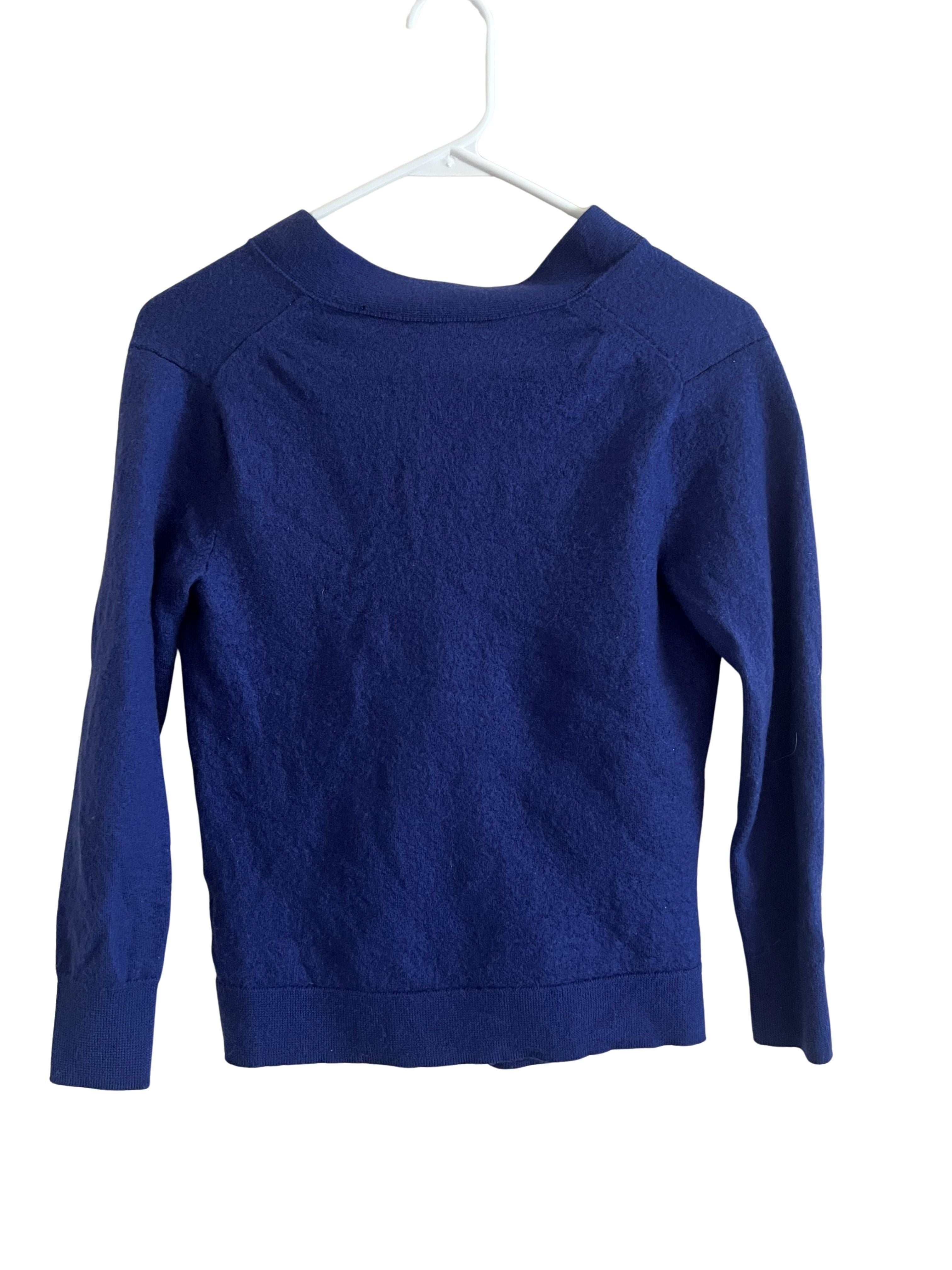 Madewell Navy Blue Merino Wool Cardigan Sweater