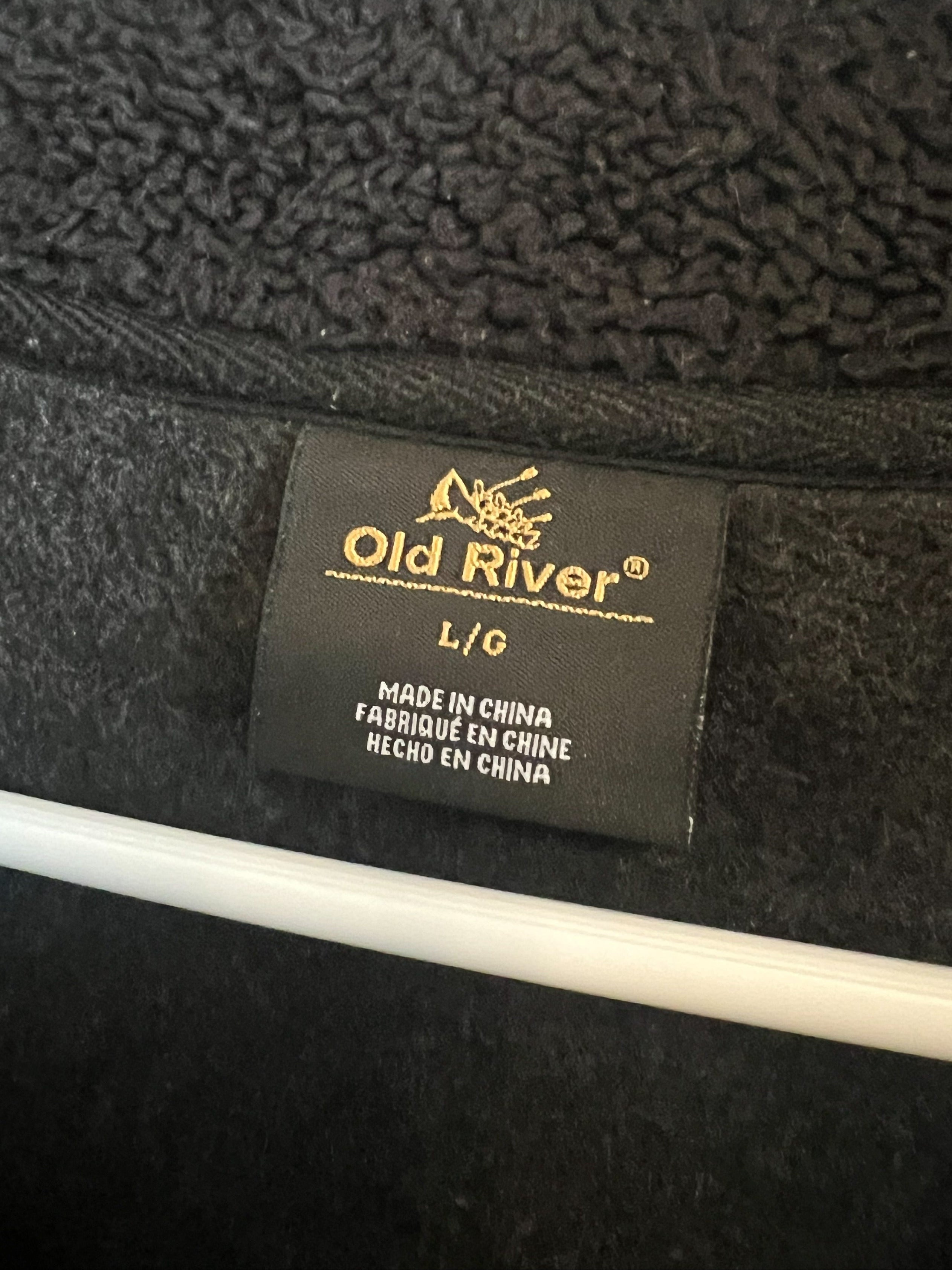 Heathered Black Sherpa-Lined Quarter-Zip Sweater Fleece Pullover, Size L