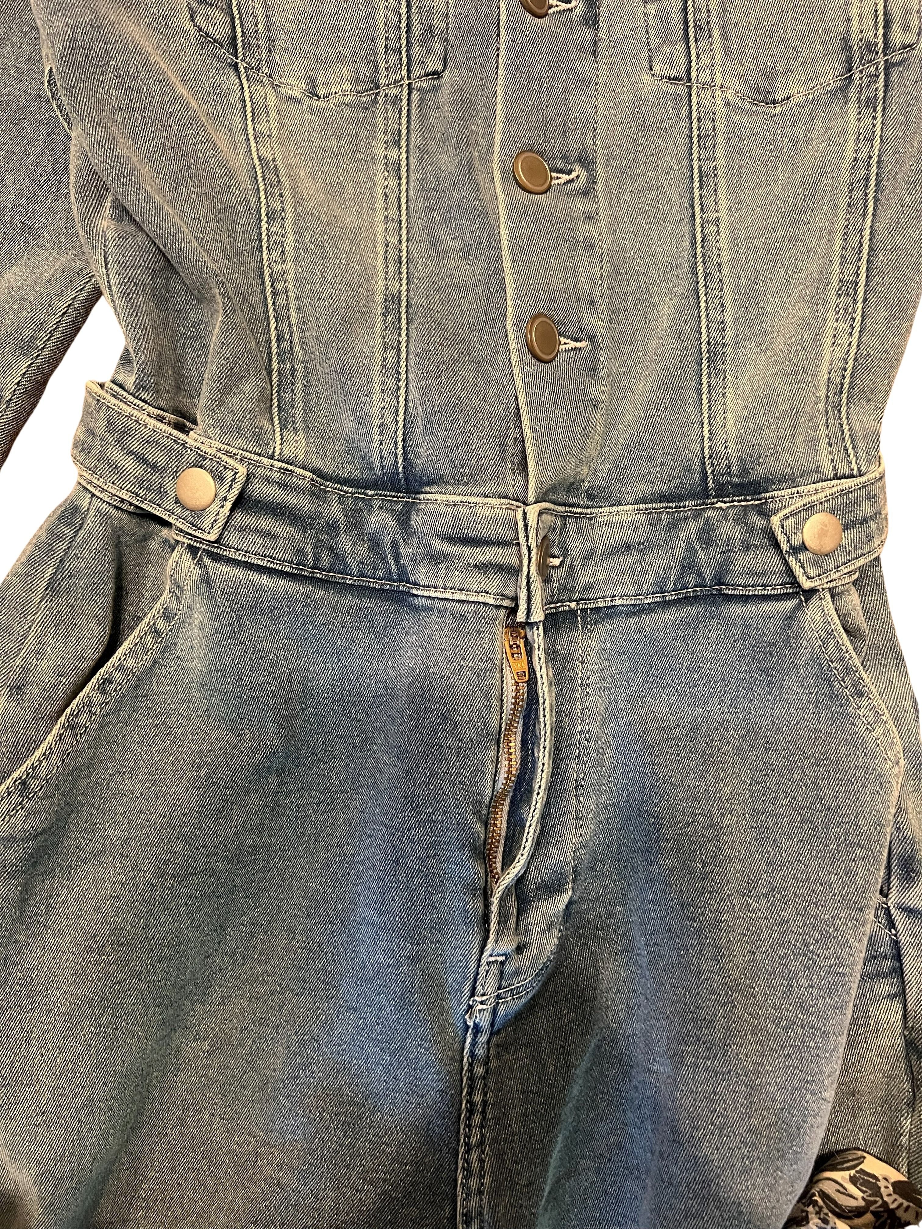 Good American Denim Jumpsuit Women's Size 2 Light Wash Utility Style