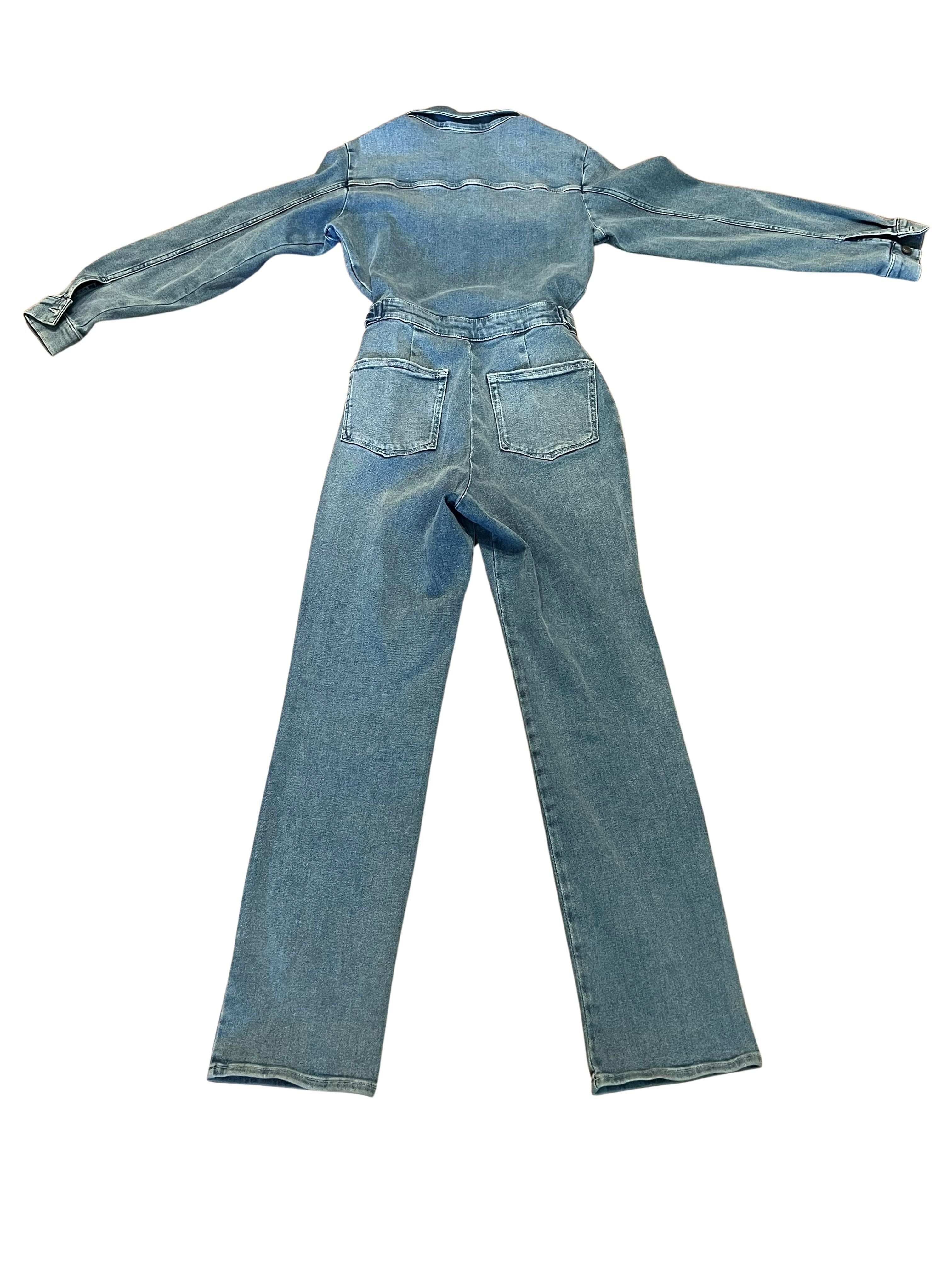 Good American Denim Jumpsuit Women's Size 2 Light Wash Utility Style