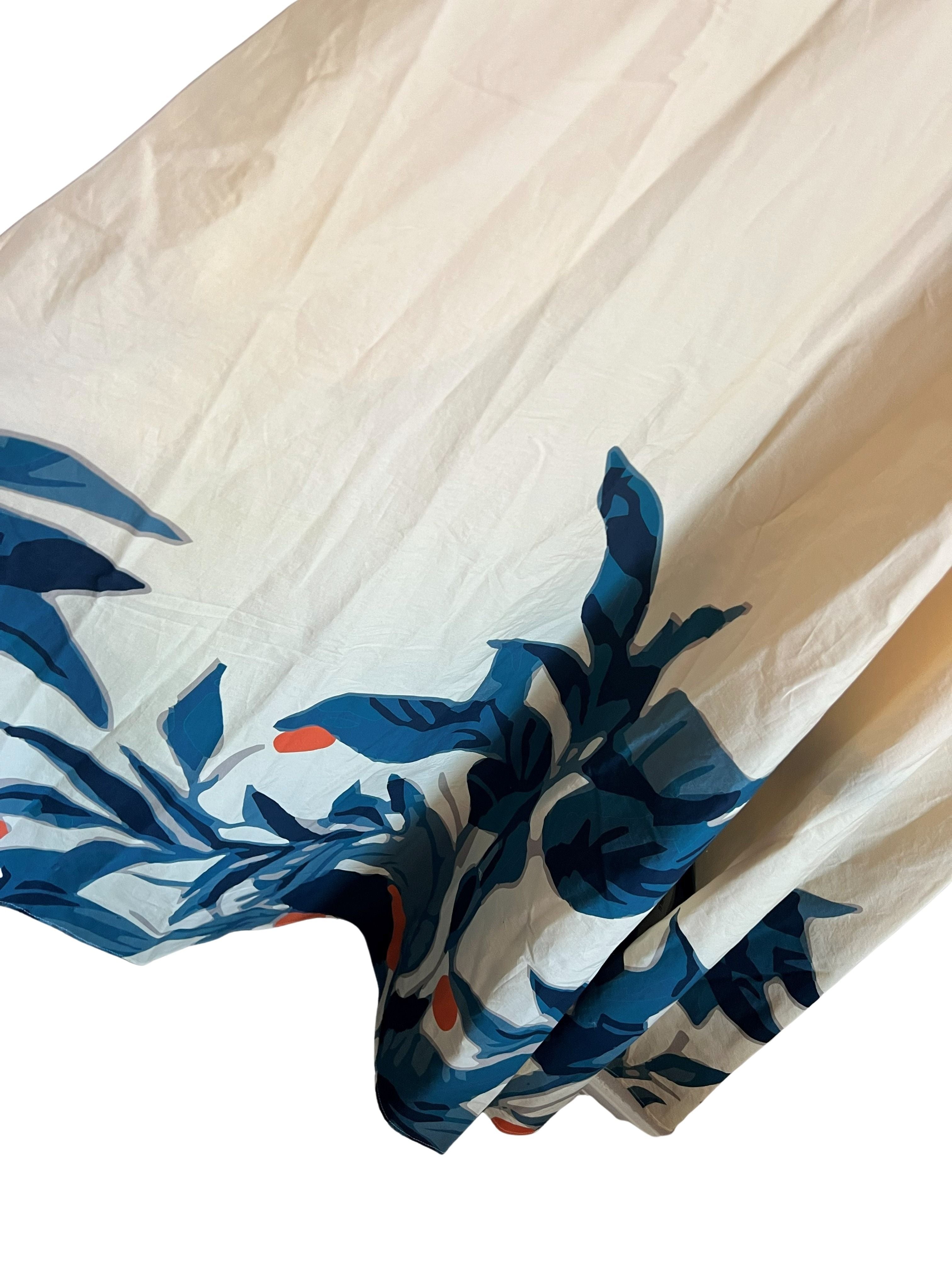 Diarrablu Cream Floral Print Midi Sundress - Size M