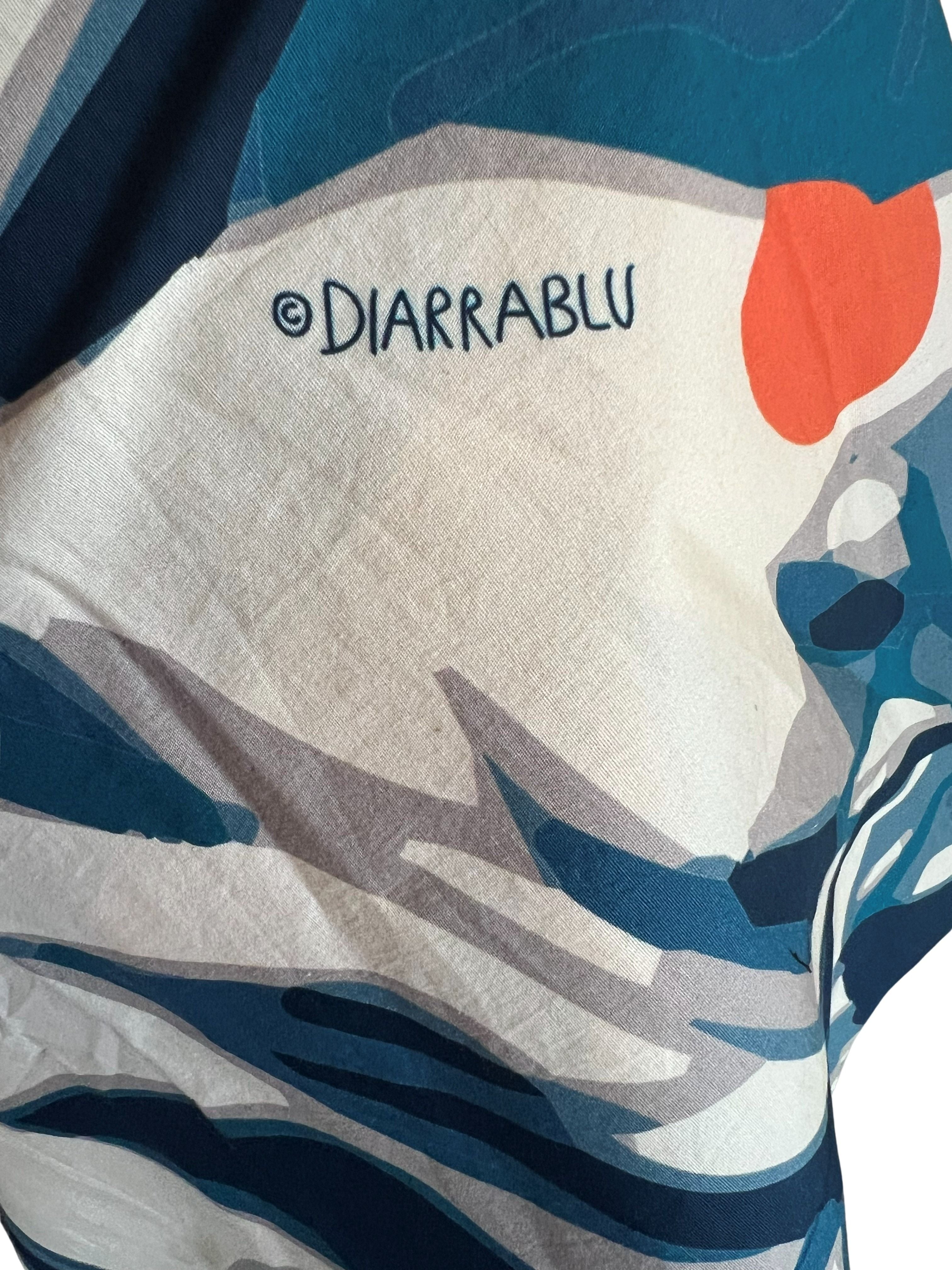 Diarrablu Cream Floral Print Midi Sundress - Size M