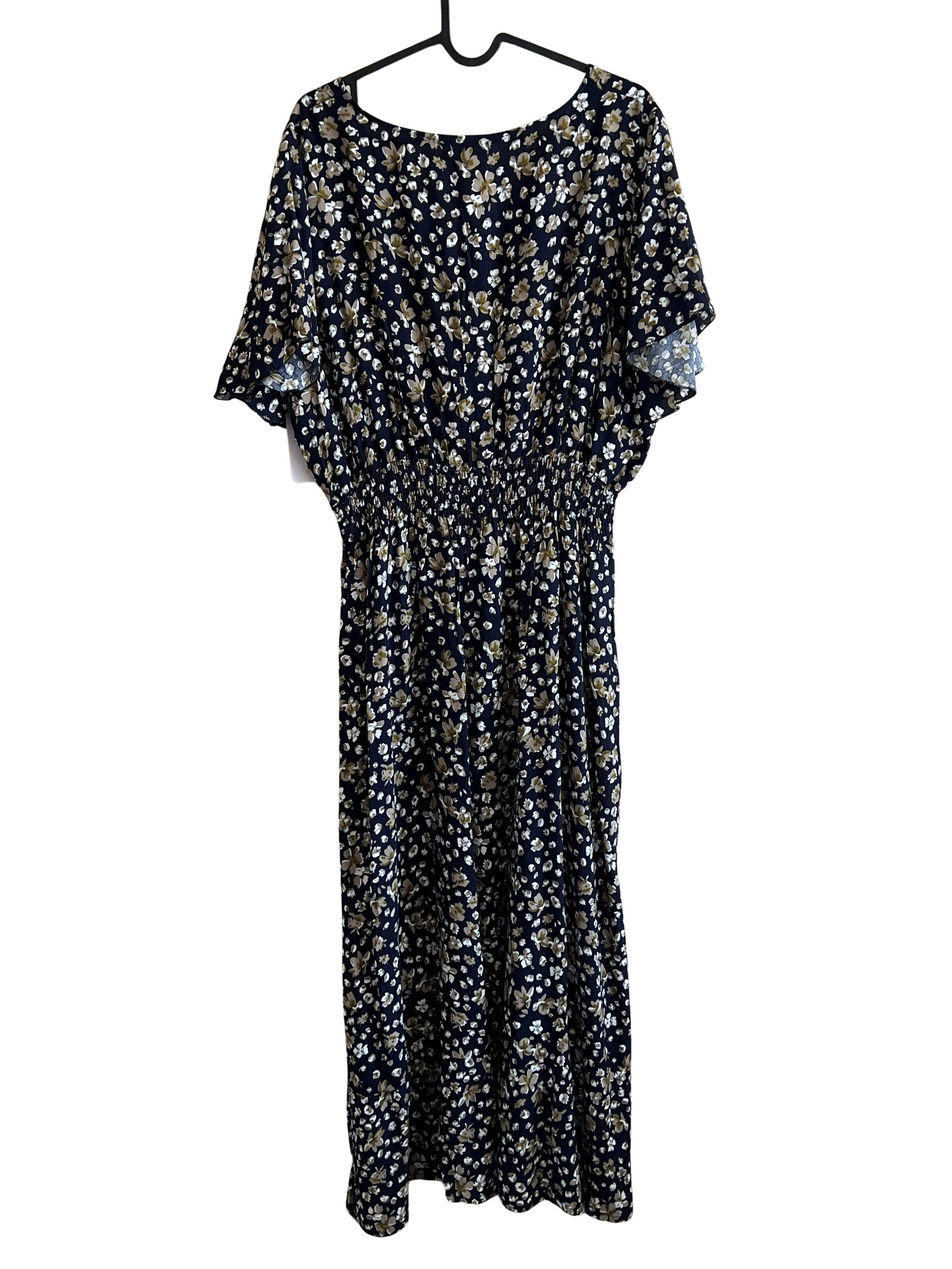 Kindred Navy Floral Midi Dress NWT Size XL
