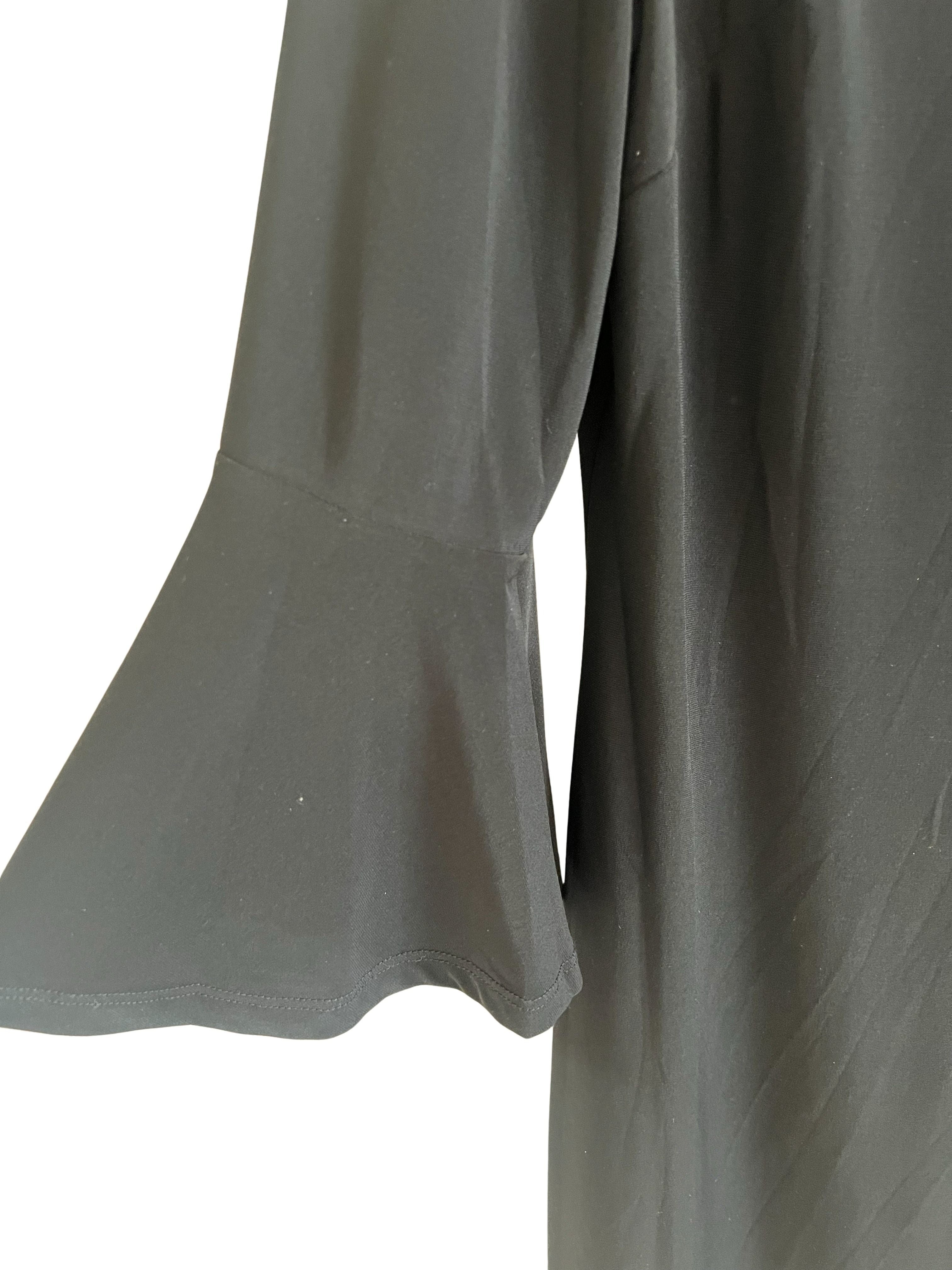 Tommy Hilfiger Black Bell Sleeve Shift Dress Size 12