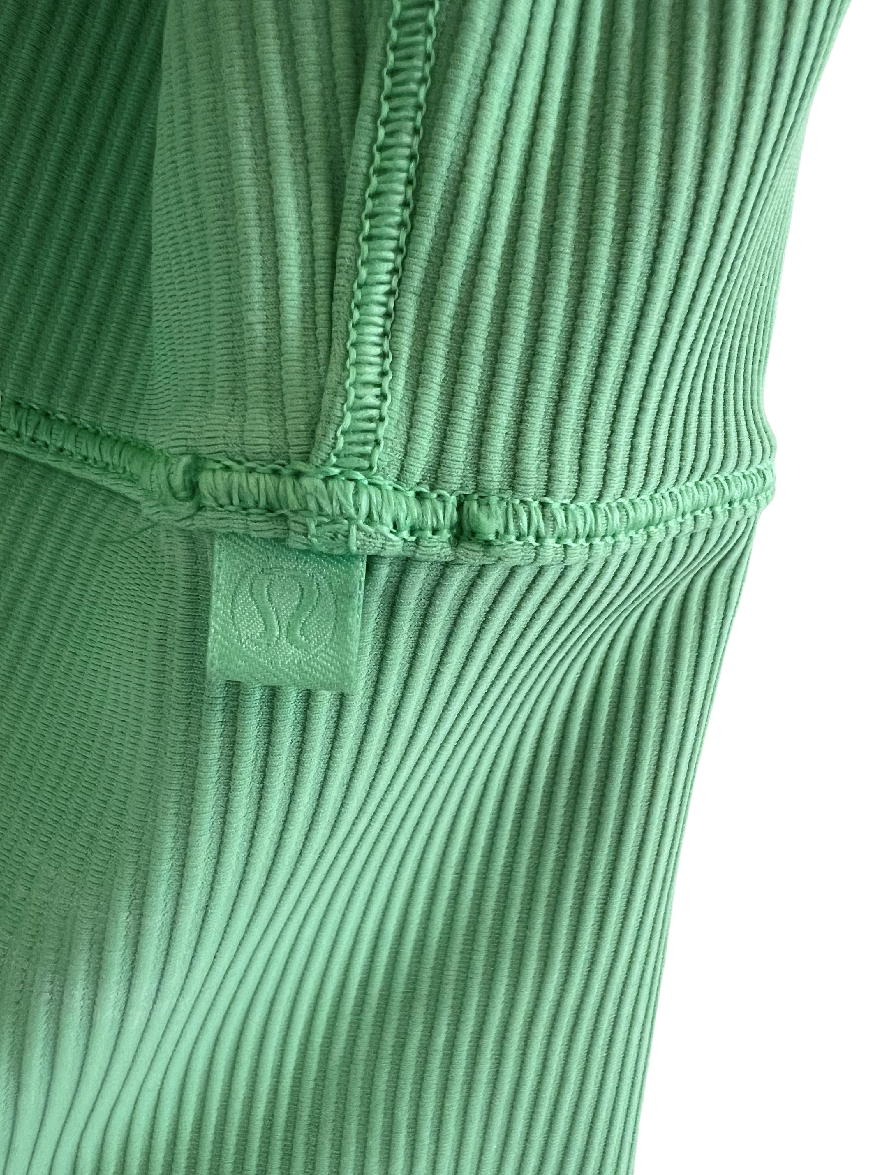 Lululemon Ribbed Cropped Tank Top - Mint Green