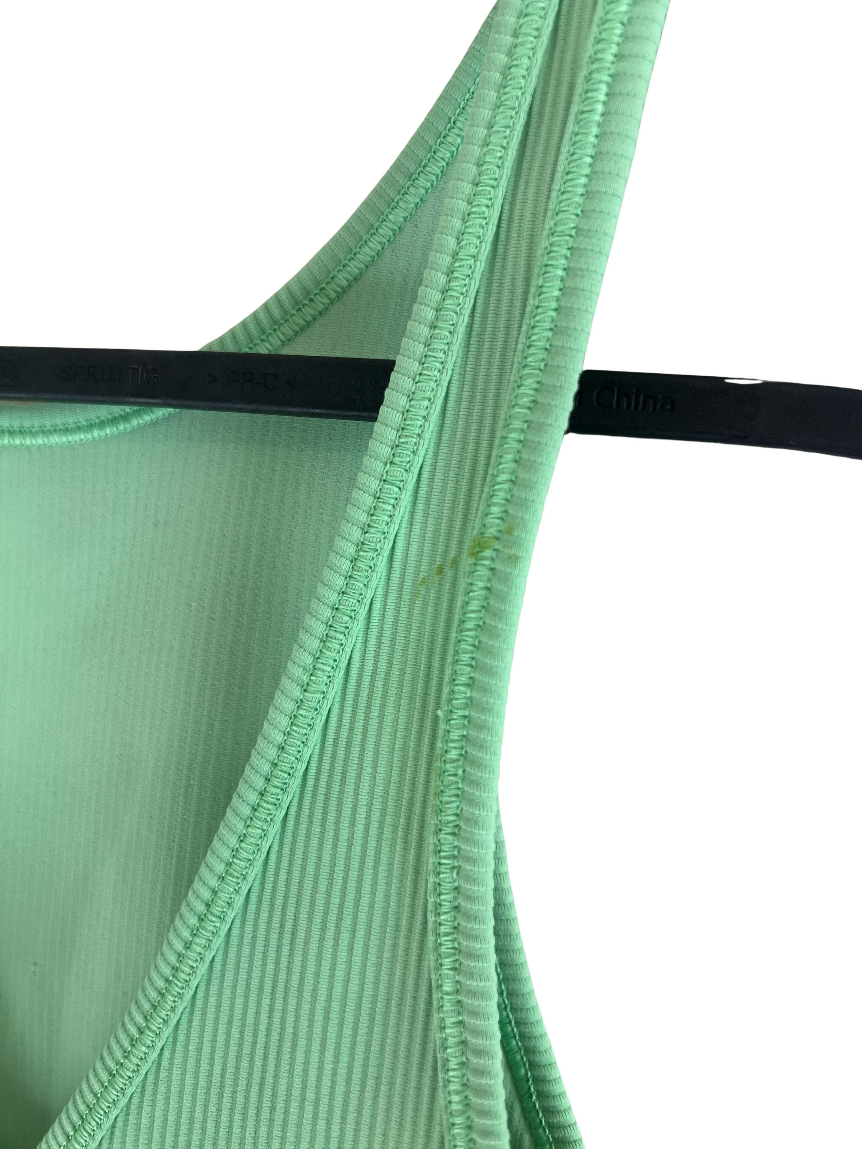 Lululemon Ribbed Cropped Tank Top - Mint Green