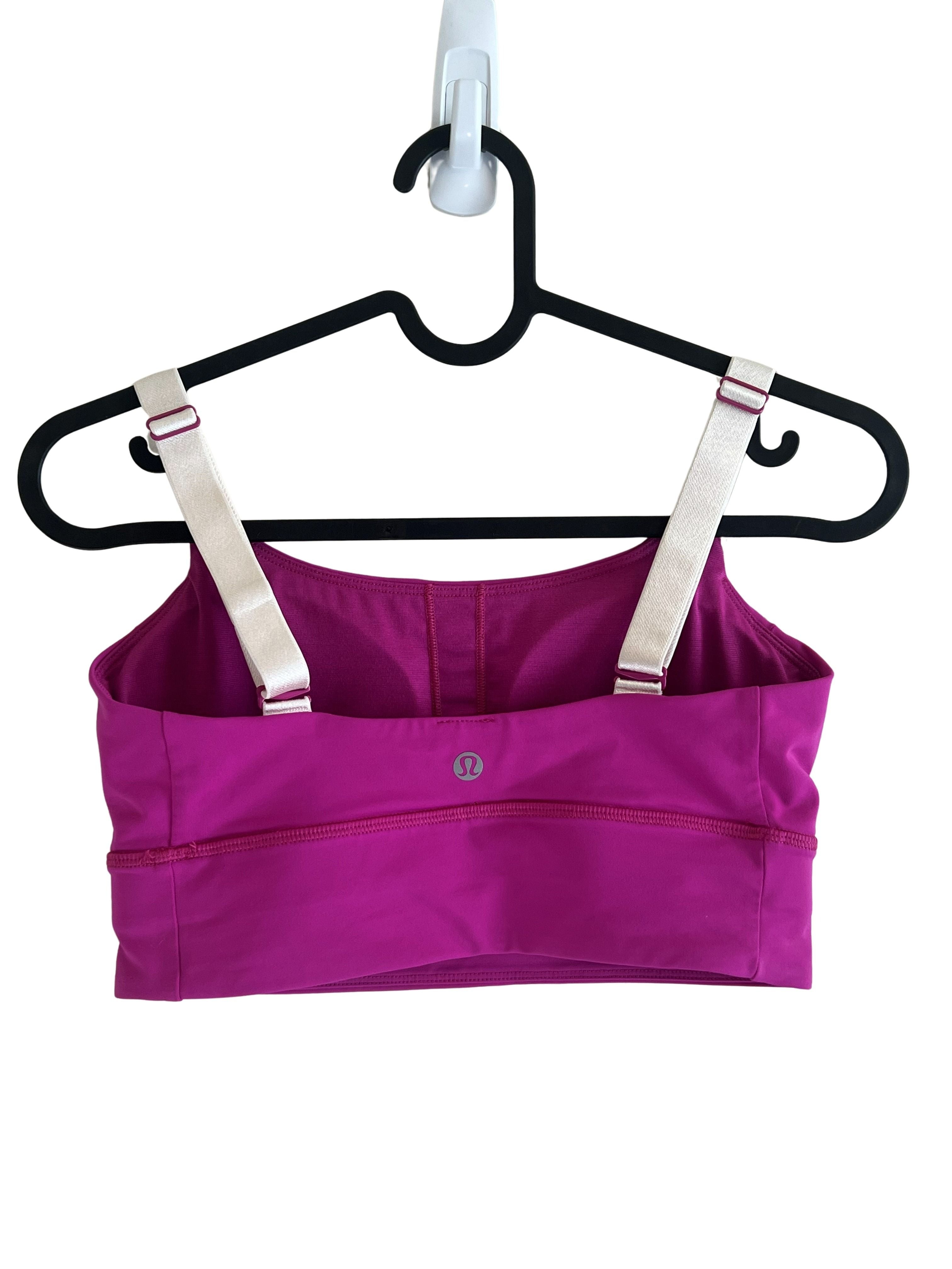 Lululemon Women's Sports Bra - Magenta Pink Adjustable Straps