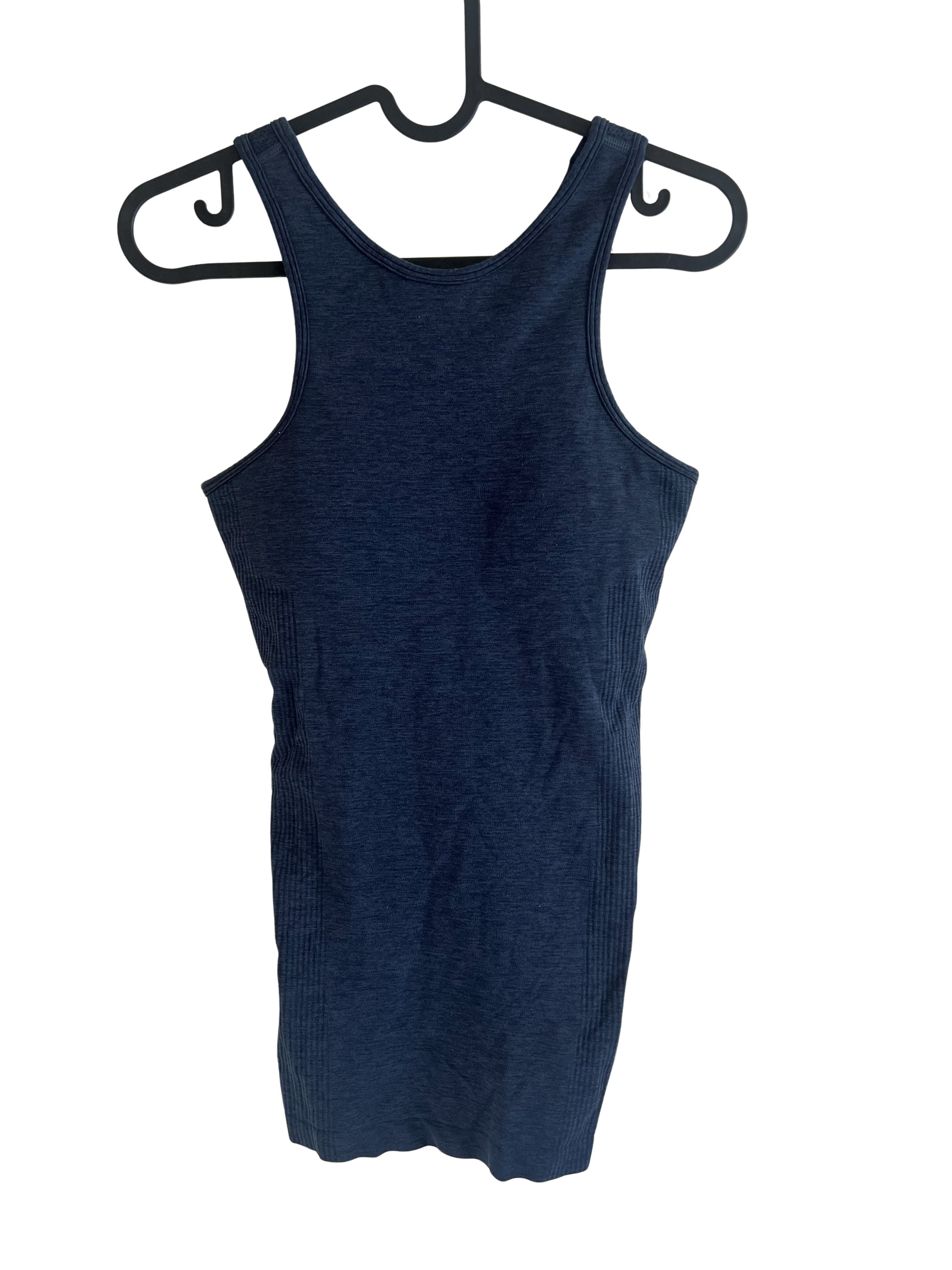 Lululemon Navy Ribbed Racerback Tank Top