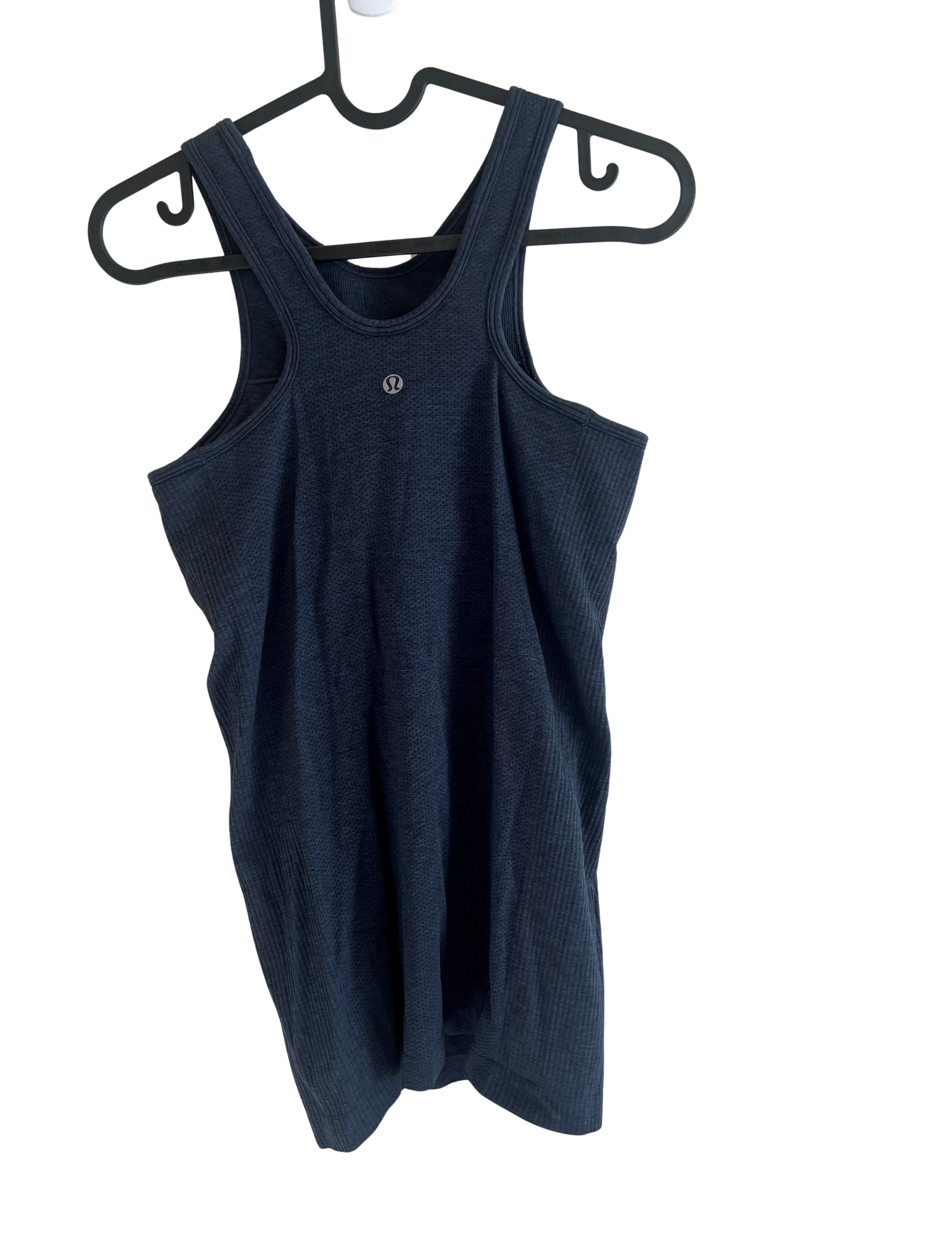 Lululemon Navy Ribbed Racerback Tank Top