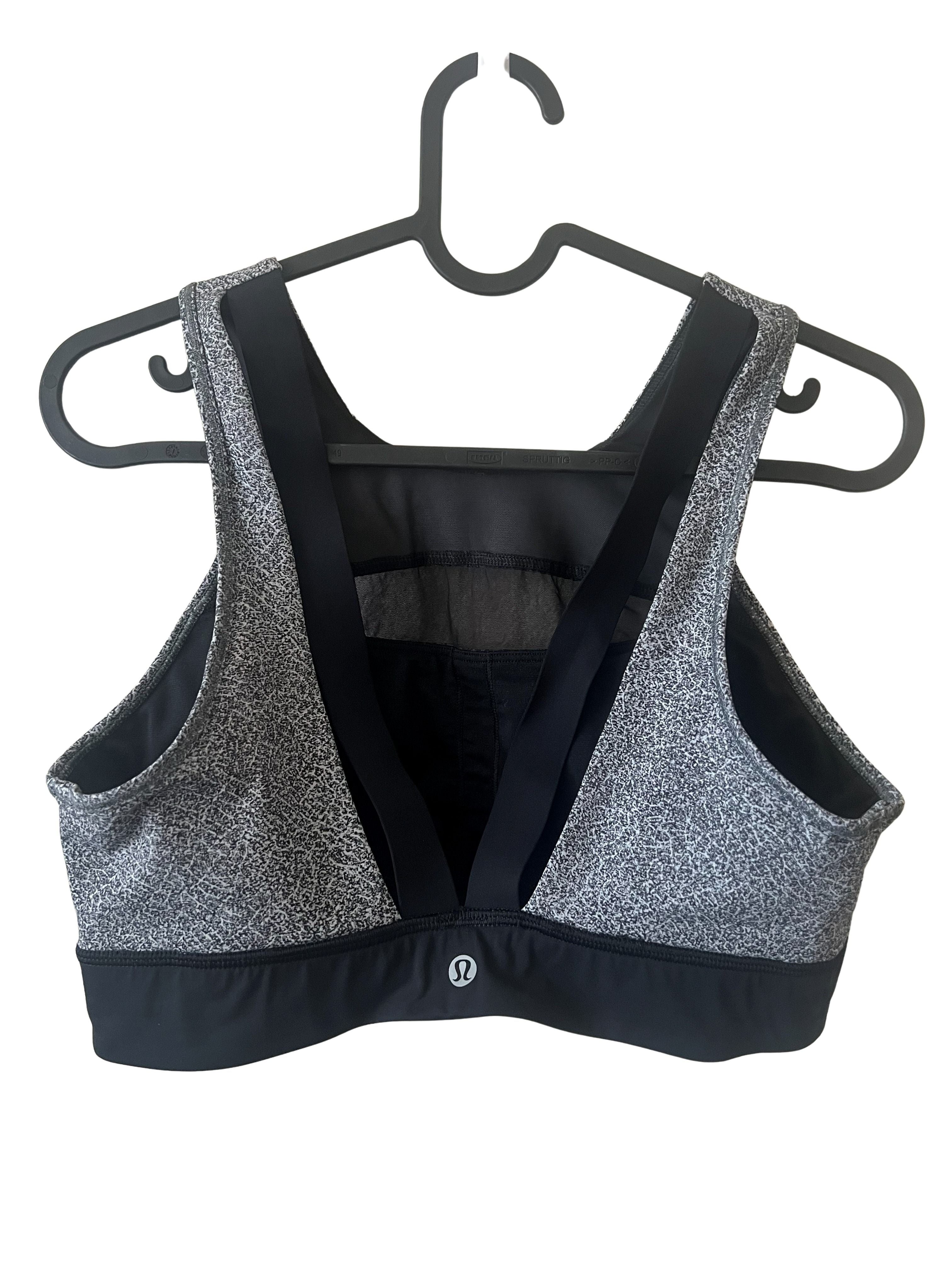 Lululemon Speckled Print Sports Bra with Cutout Back