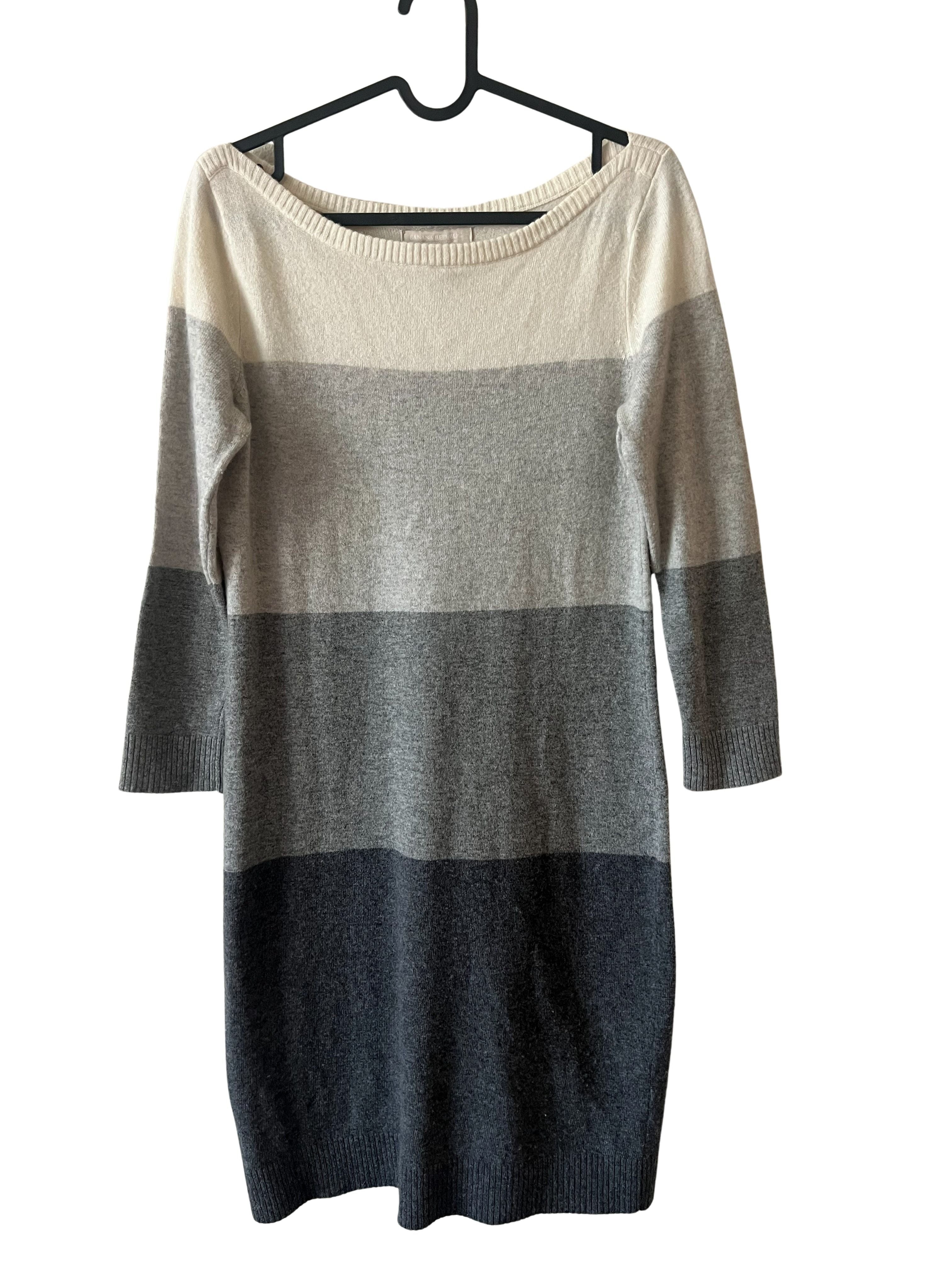 Banana Republic Petite S Colorblock Wool Cashmere Sweater Dress