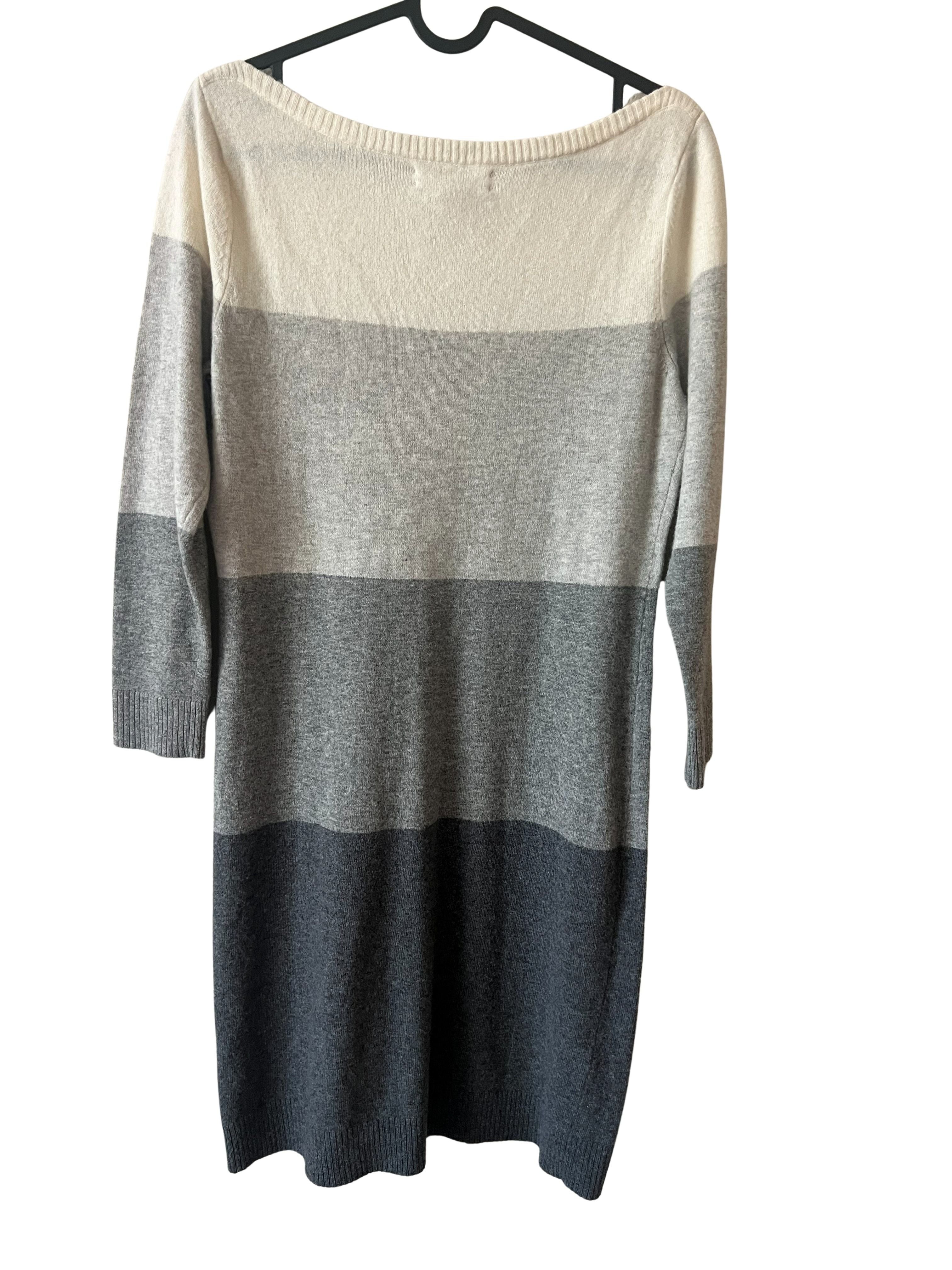 Banana Republic Petite S Colorblock Wool Cashmere Sweater Dress