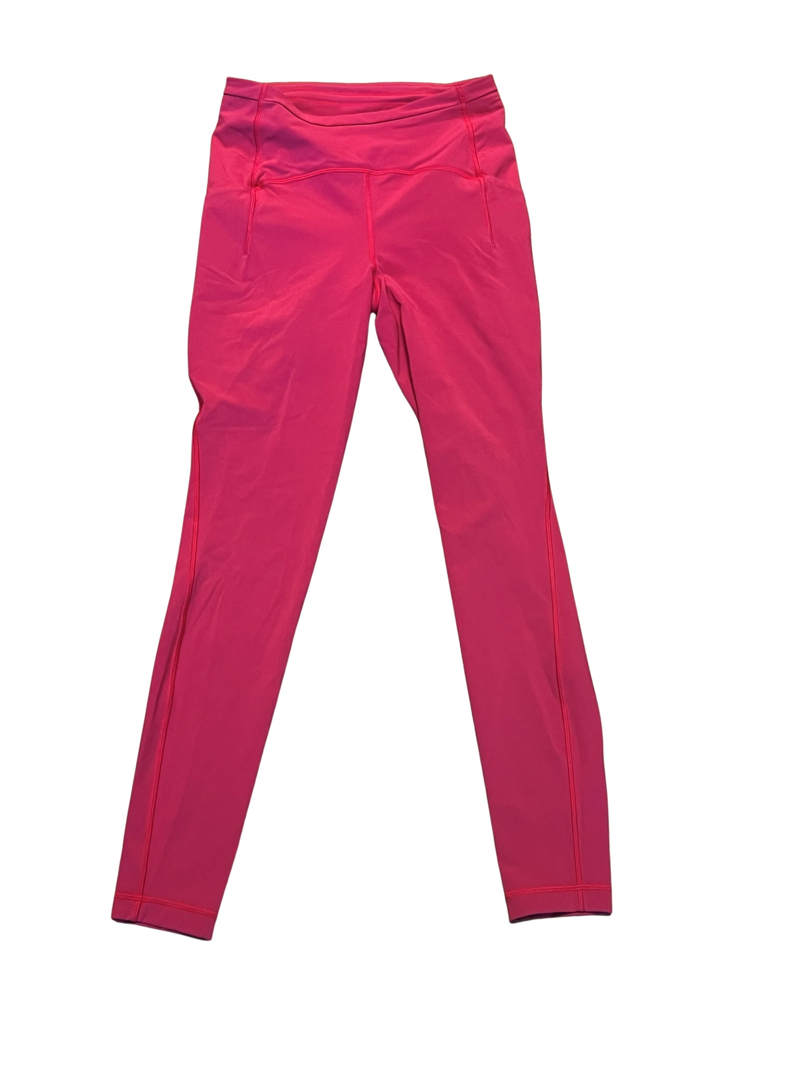 Lululemon Pink Leggings with Side Pockets