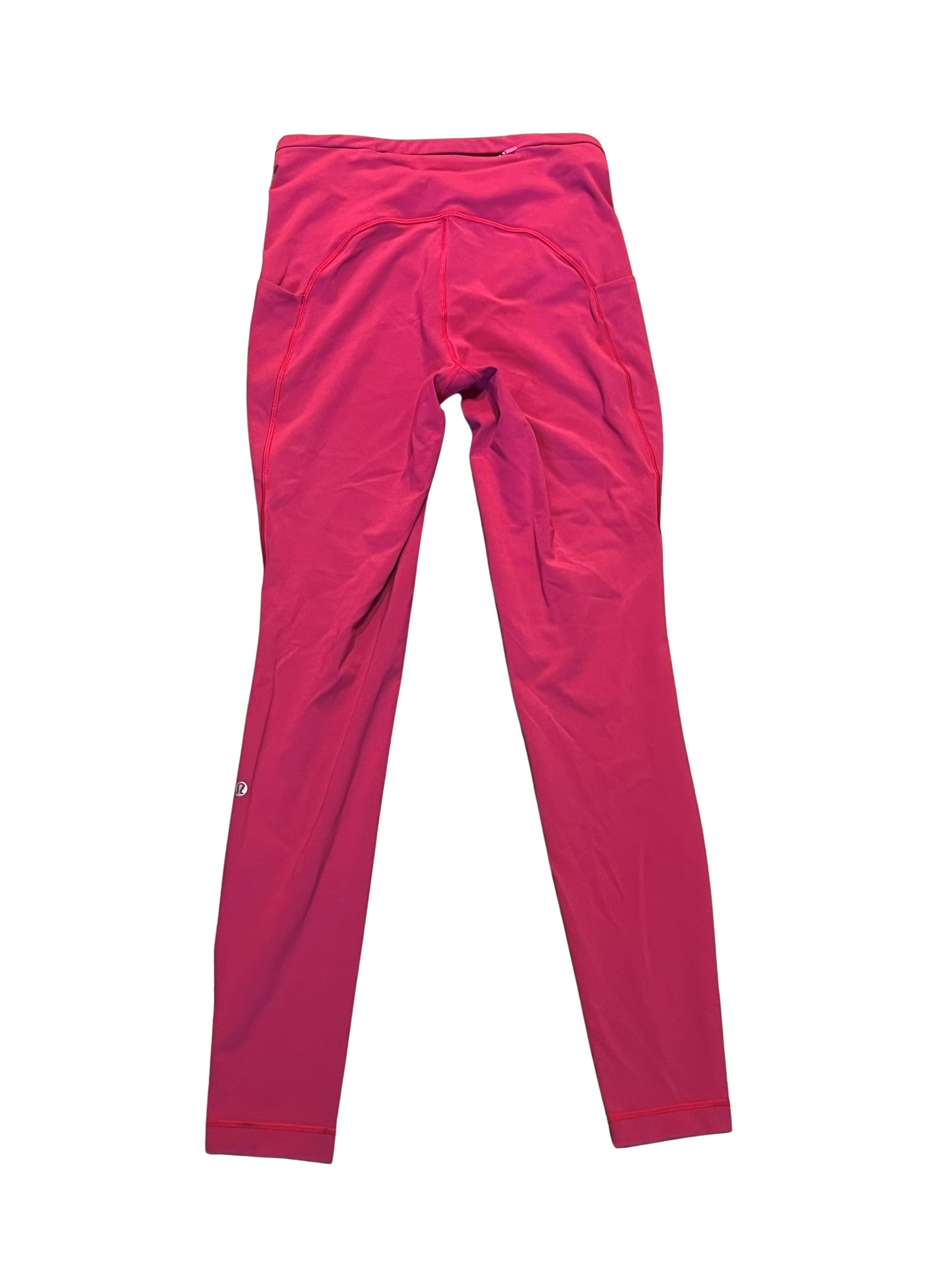 Lululemon Pink Leggings with Side Pockets