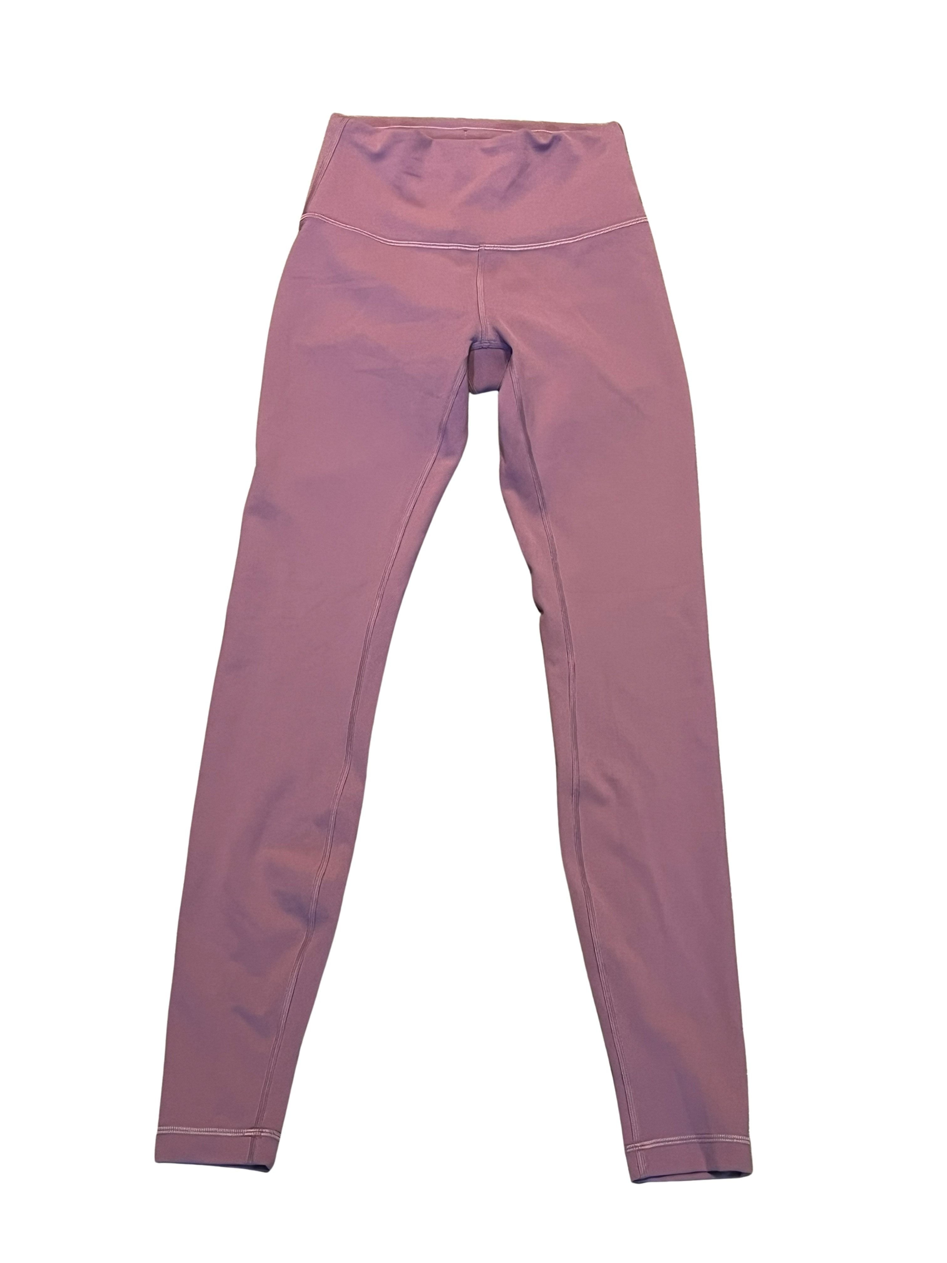Lululemon Women's Leggings - Mauve Pink, Size 4