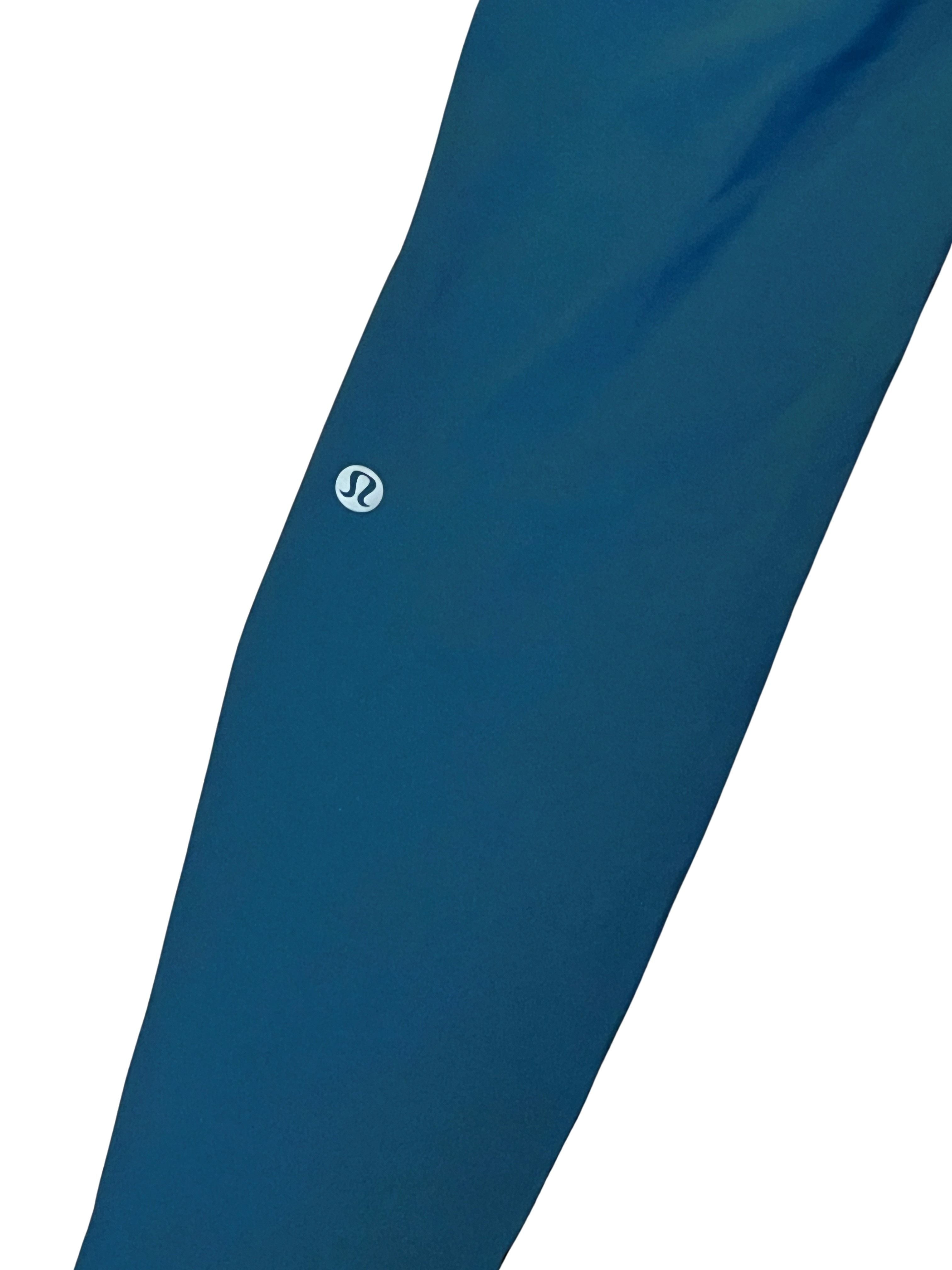Lululemon Teal High-Waisted Leggings with Side Pockets