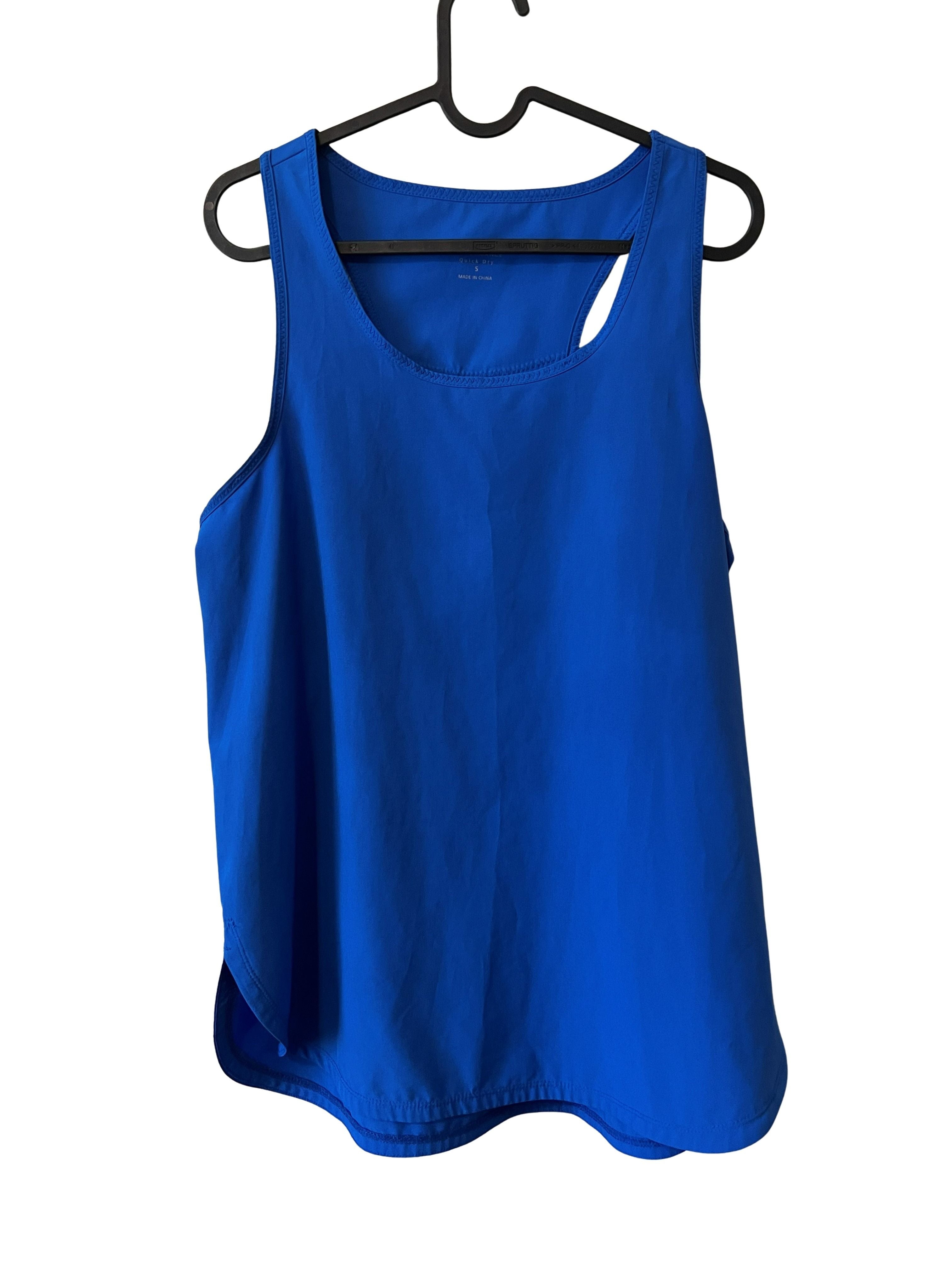 Calvin Klein Performance Quick Dry Racerback Tank Top Size S Blue