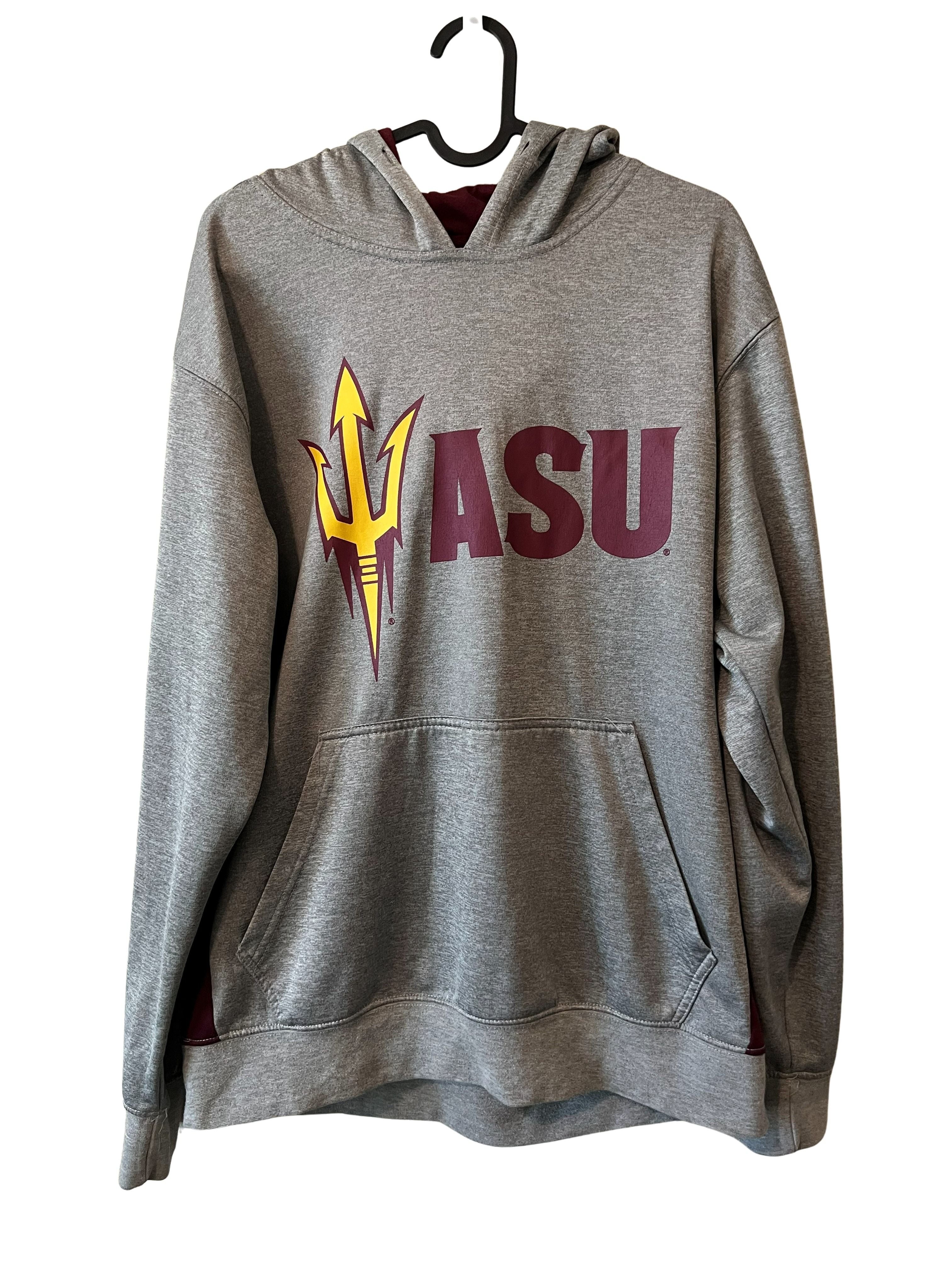 ASU Arizona State Sun Devils Pullover Hoodie - Gray/Maroon