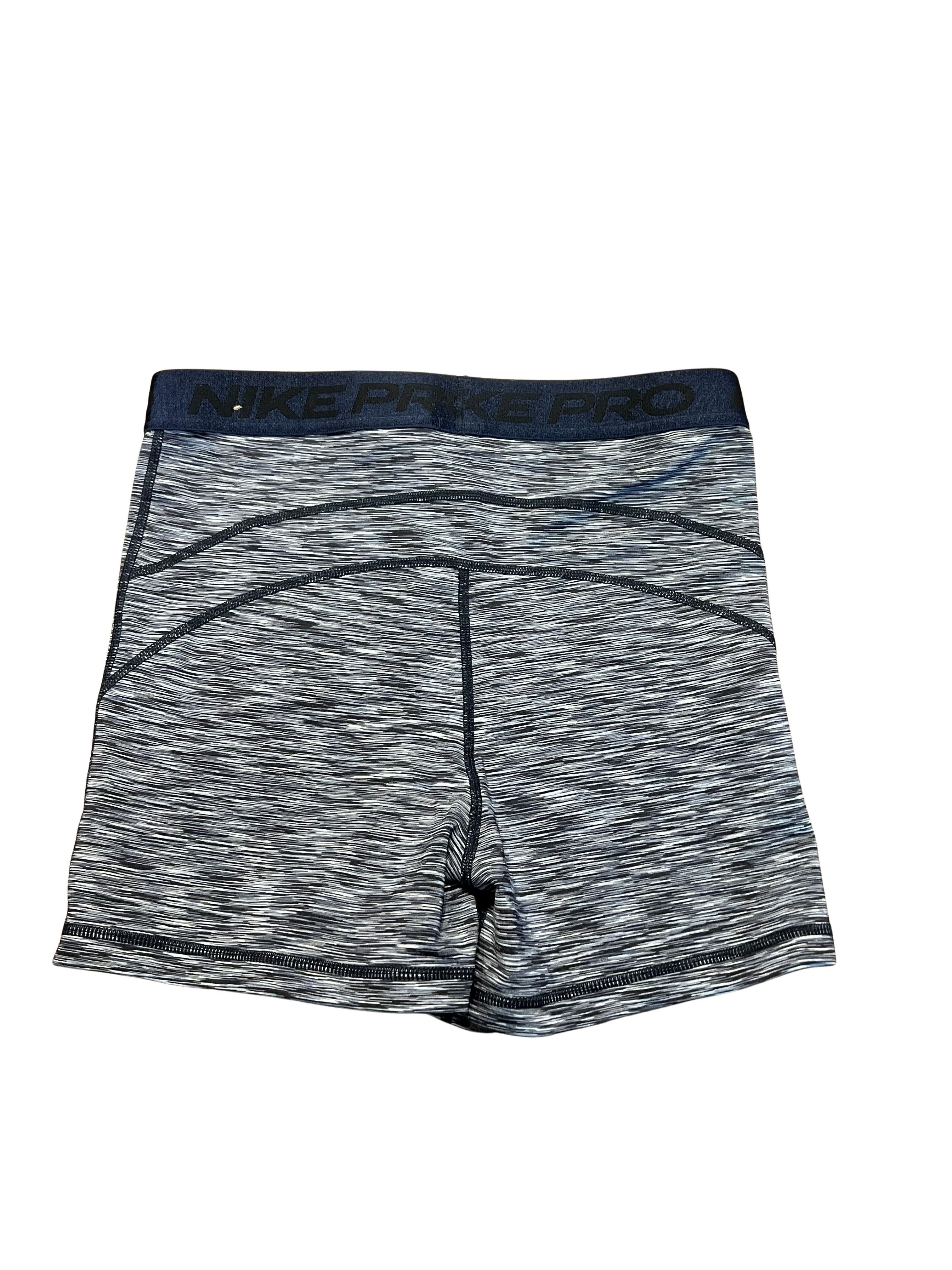 Nike Pro Compression Shorts Black White Space Dye Print