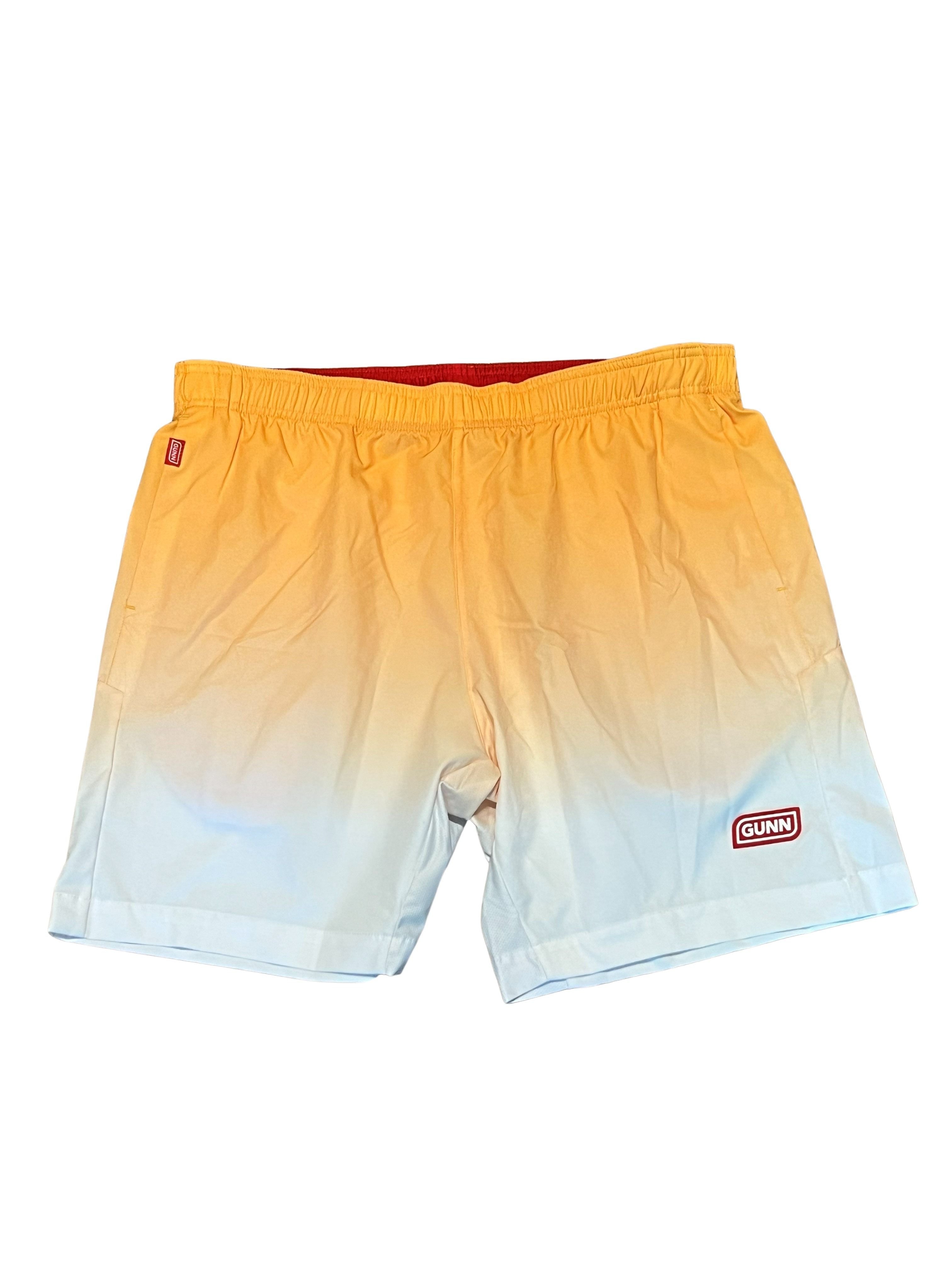 Gunn Athletic Men's XL Orange & White Shorts with Drawstring