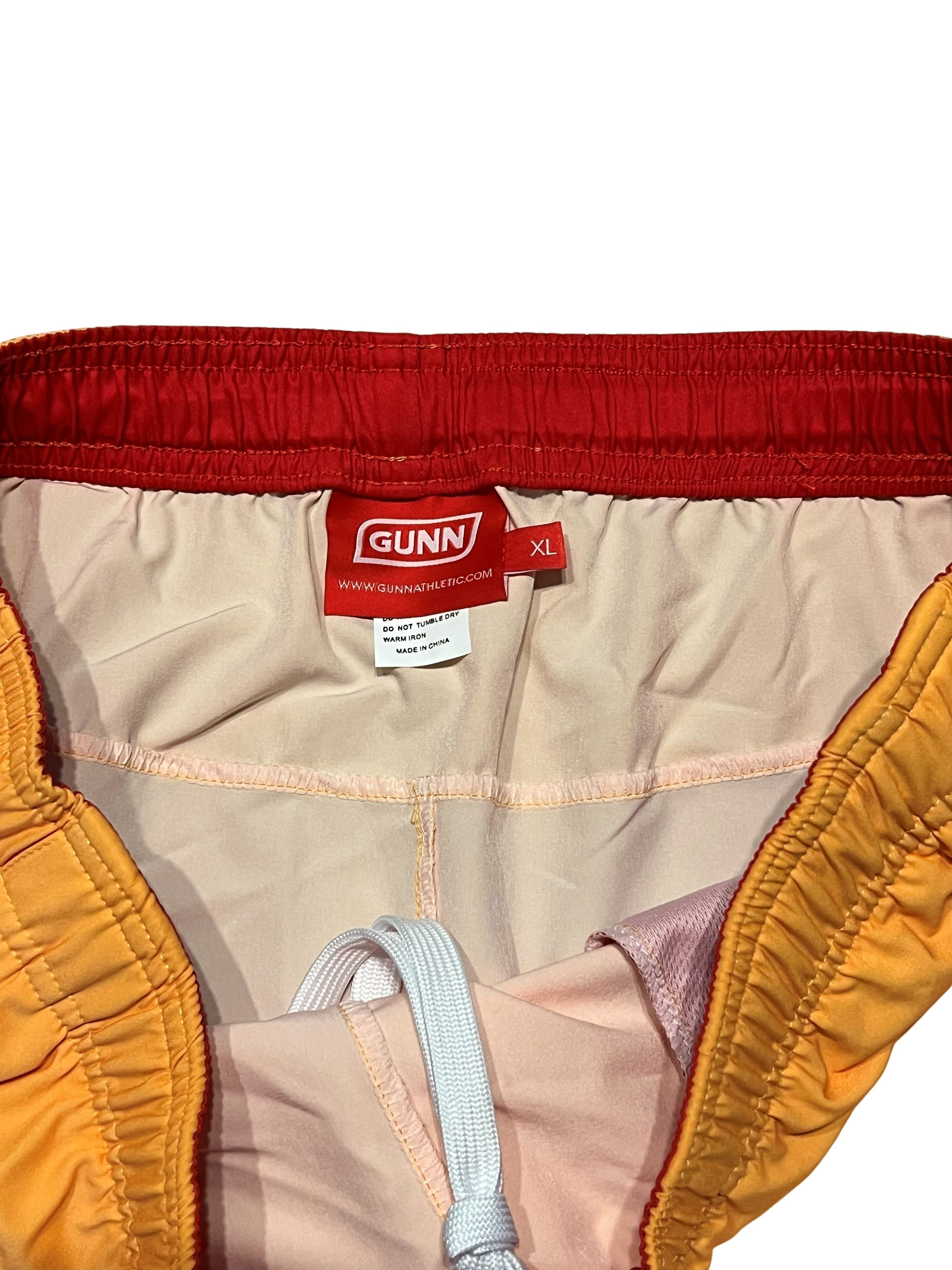 Gunn Athletic Men's XL Orange & White Shorts with Drawstring