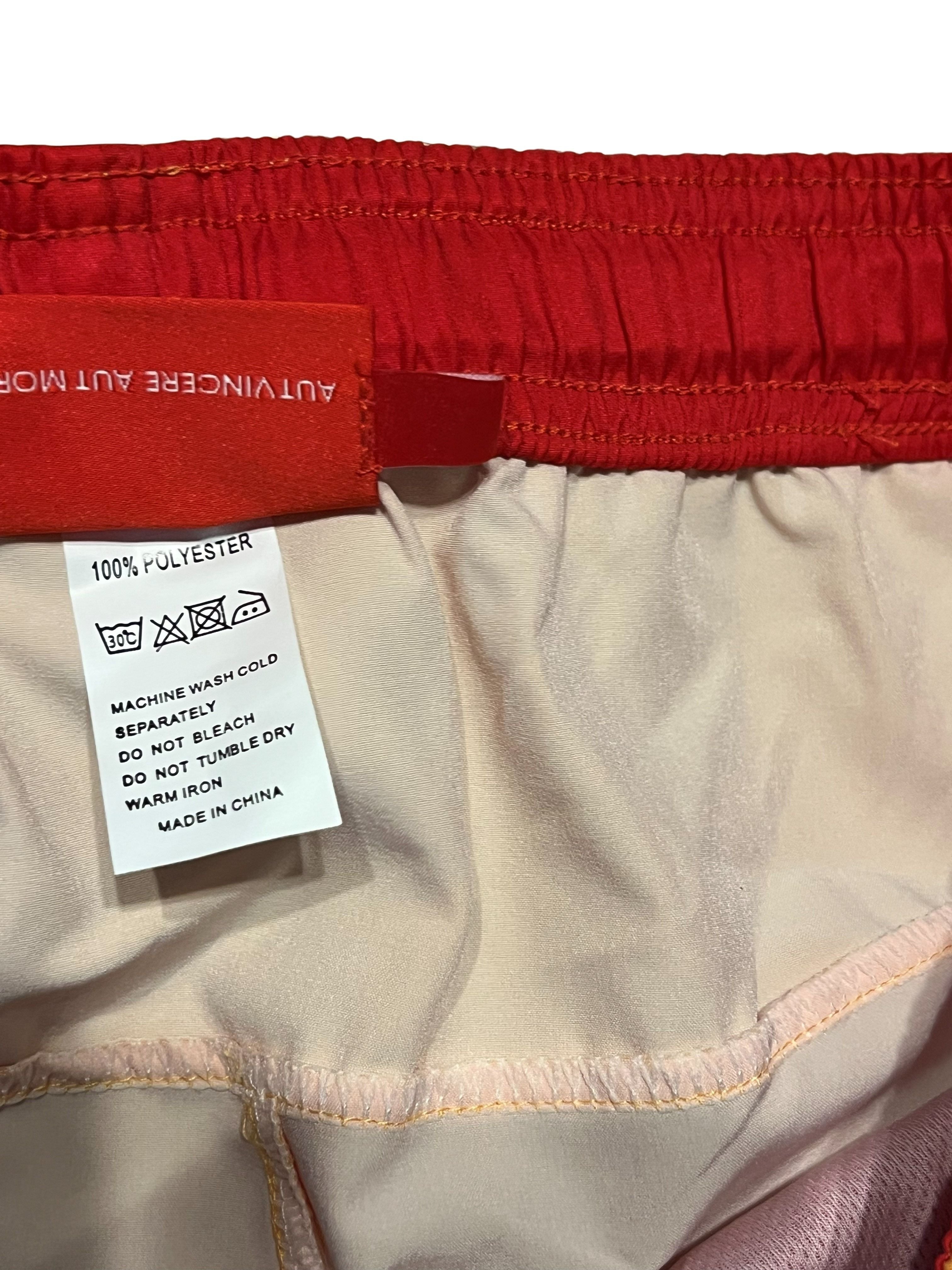 Gunn Athletic Men's XL Orange & White Shorts with Drawstring