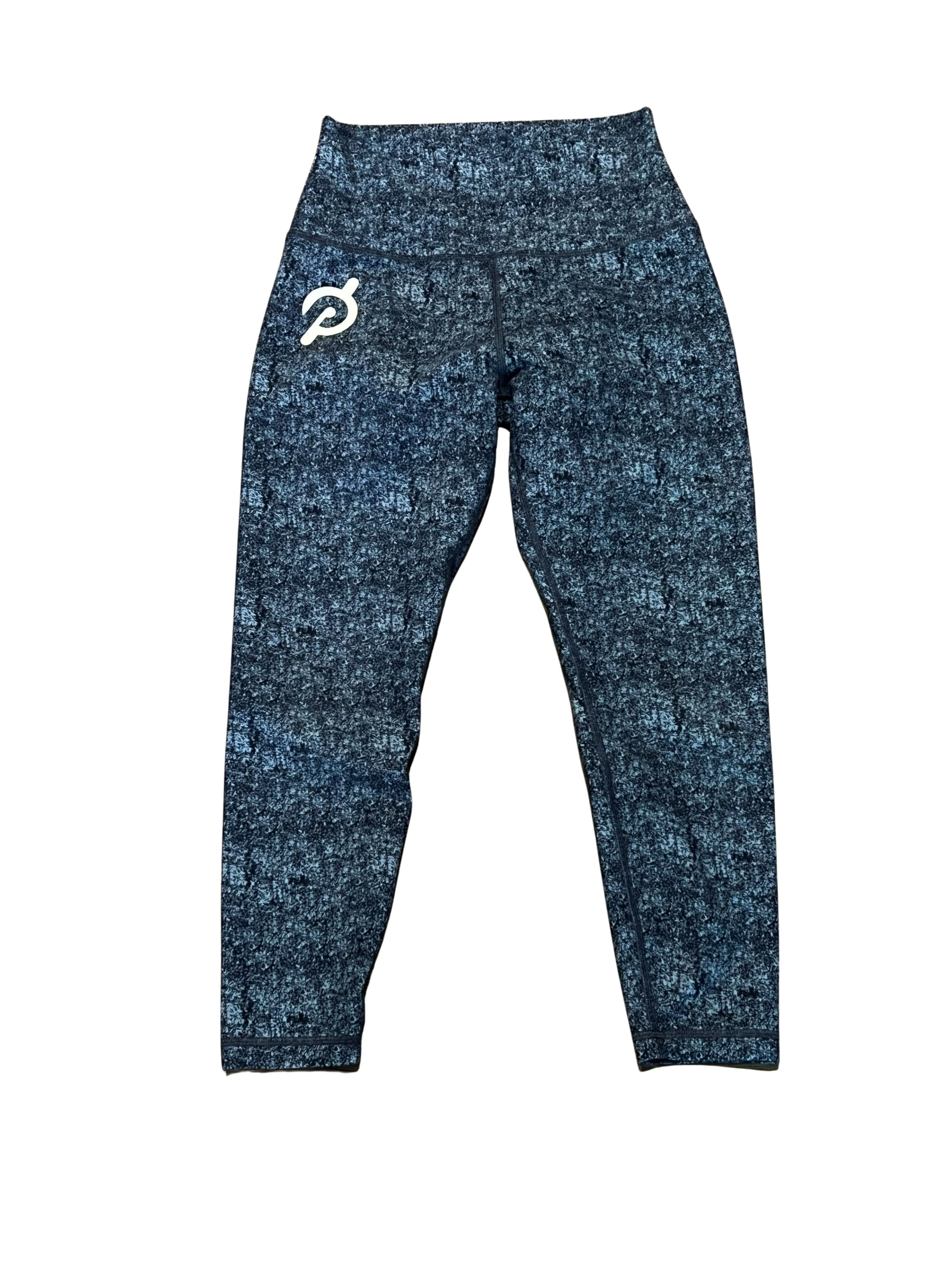 Peloton Women's Size S Navy Heather Print Leggings