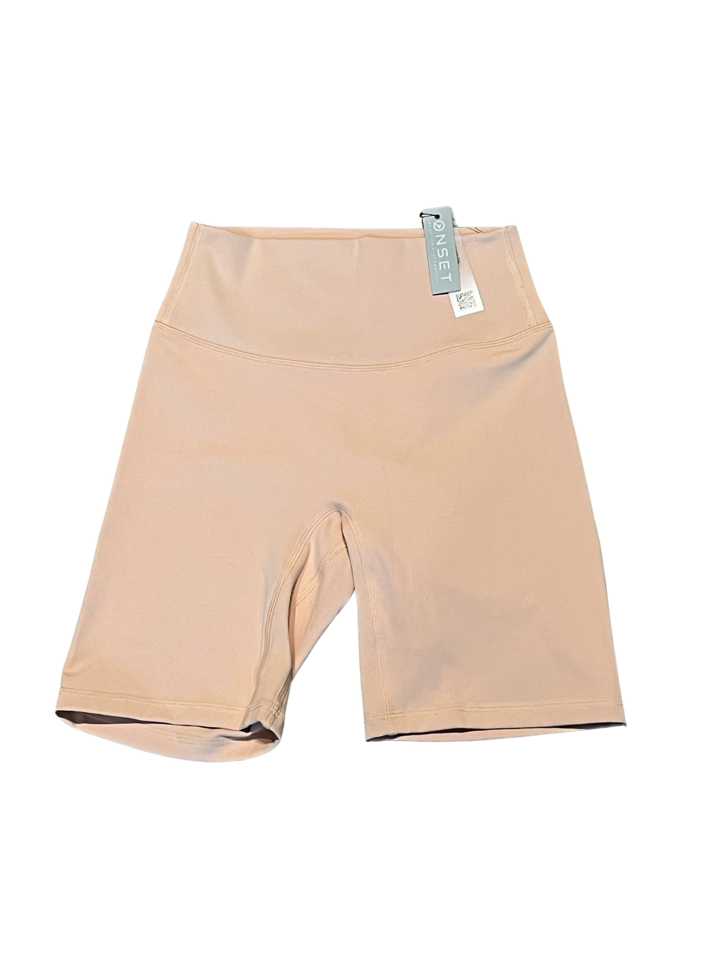 Onset Women's High-Waist Biker Shorts Blush Pink Size S NWT