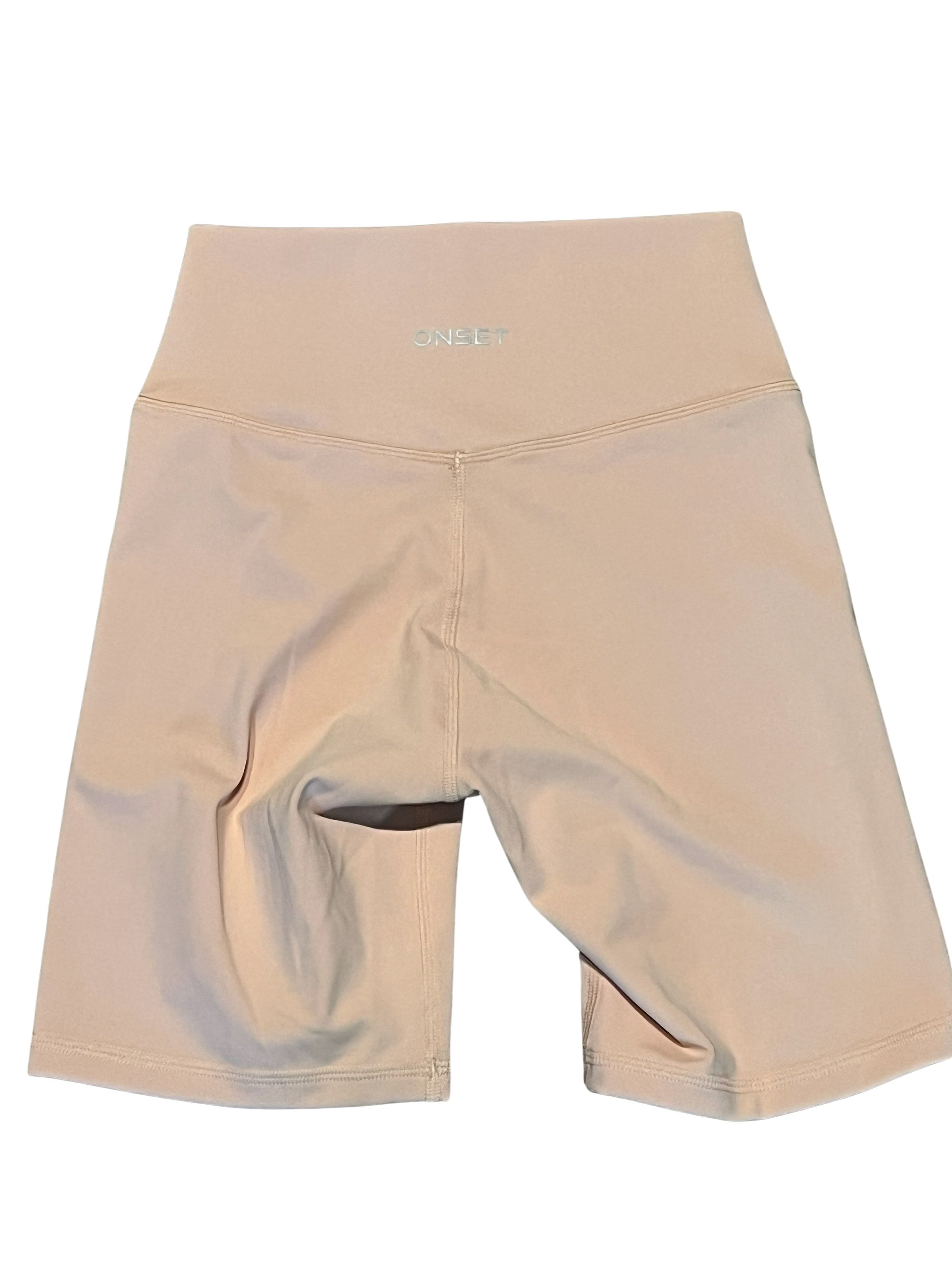 Onset Women's High-Waist Biker Shorts Blush Pink Size S NWT