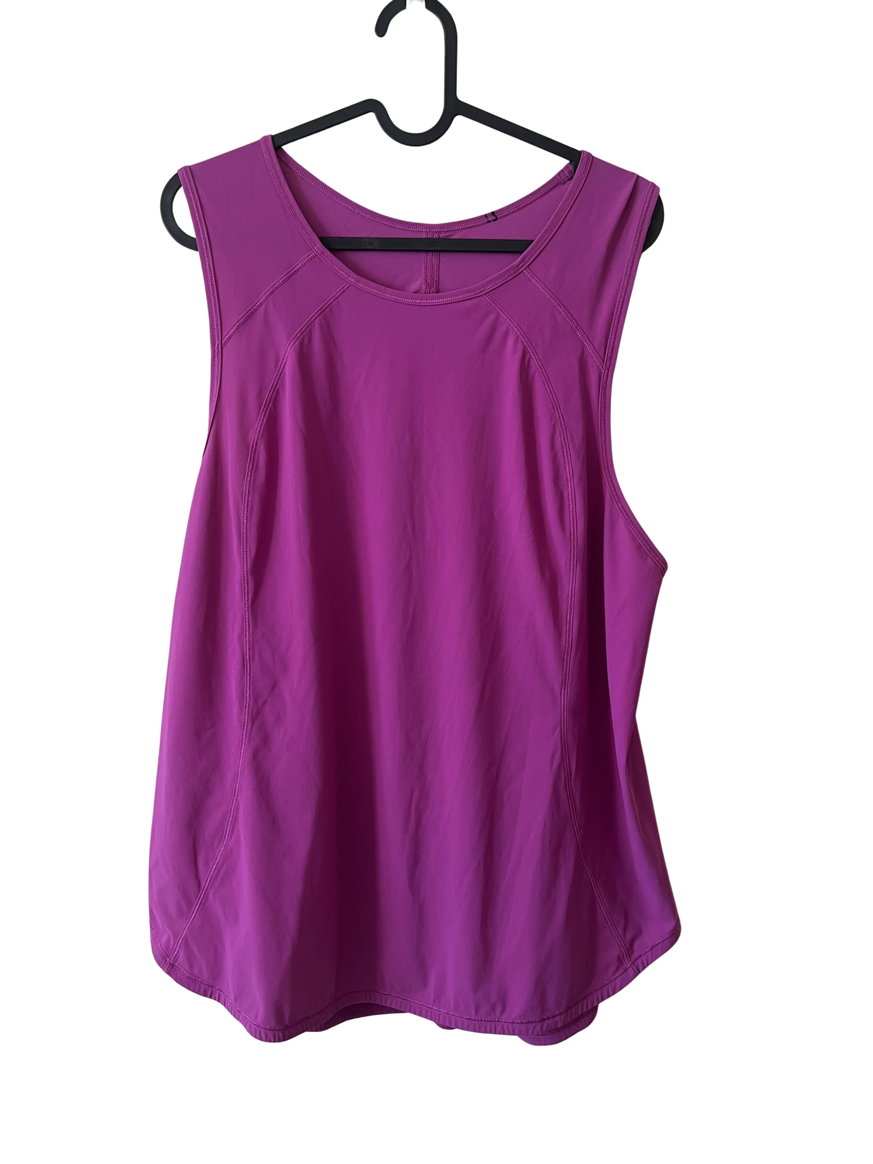 Lululemon Women's Magenta Cutout Back Tank Top Size S