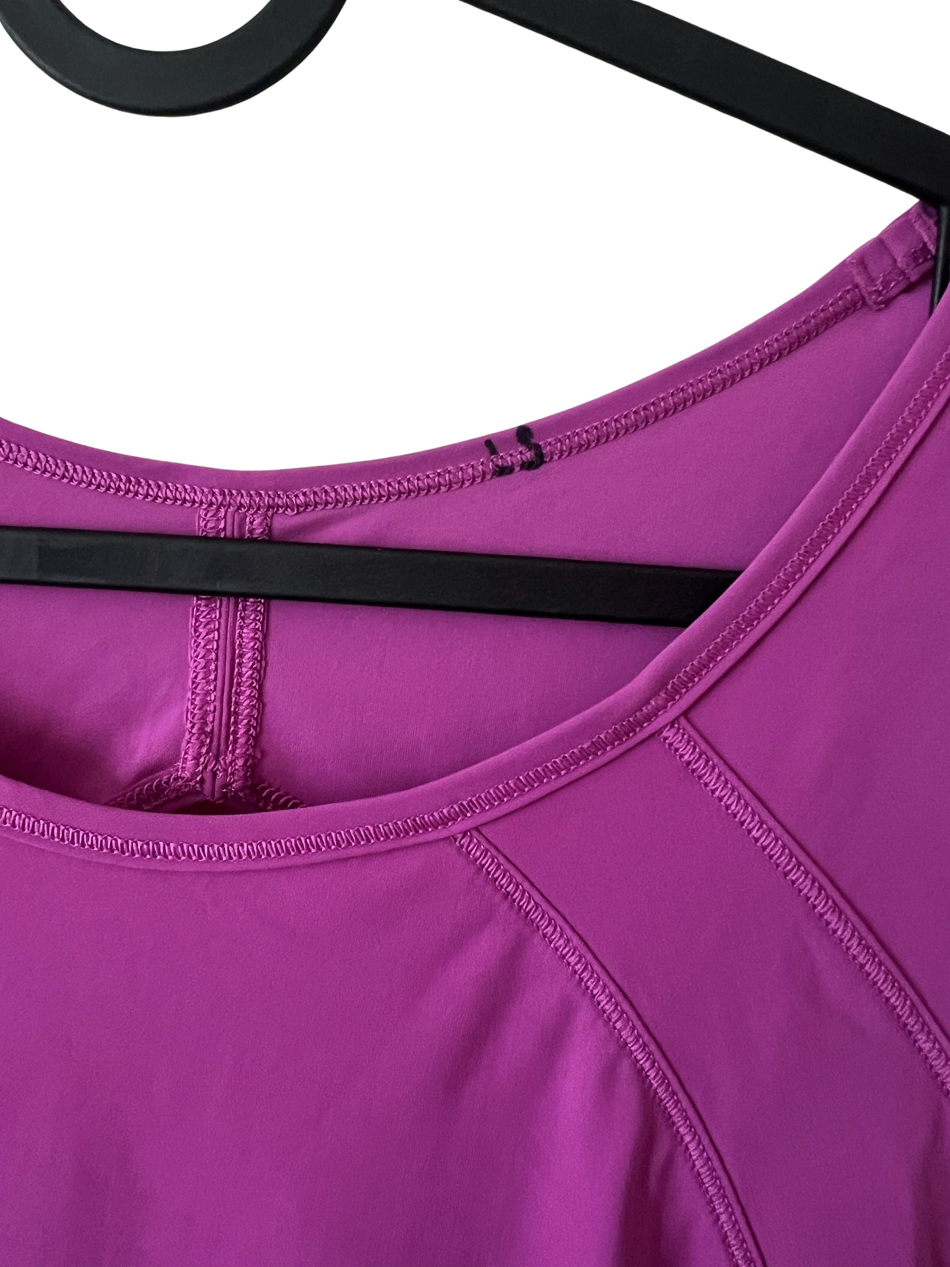 Lululemon Women's Magenta Cutout Back Tank Top Size S