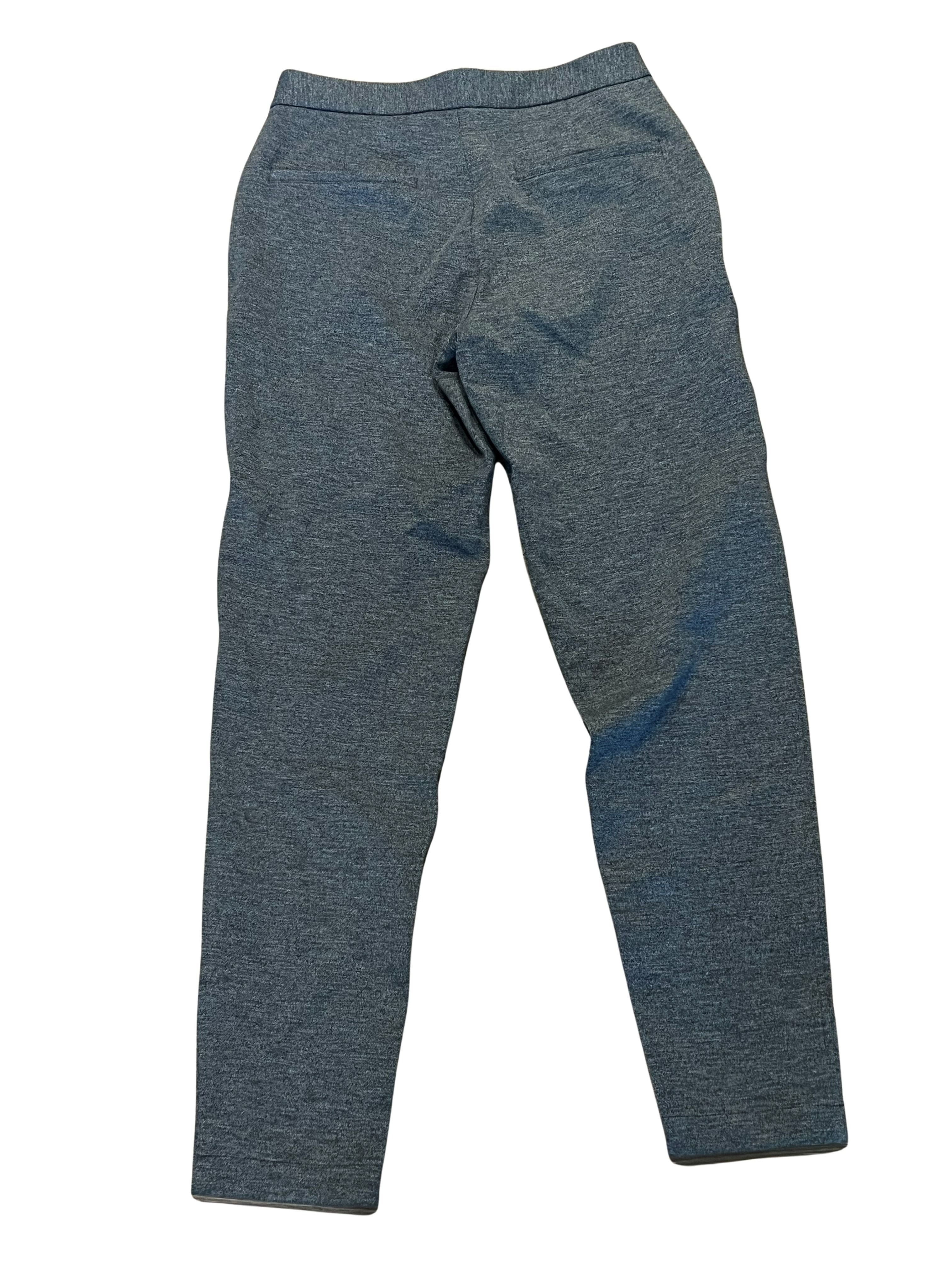 Lululemon Heathered Gray Slim Fit Pants with Snap Closure