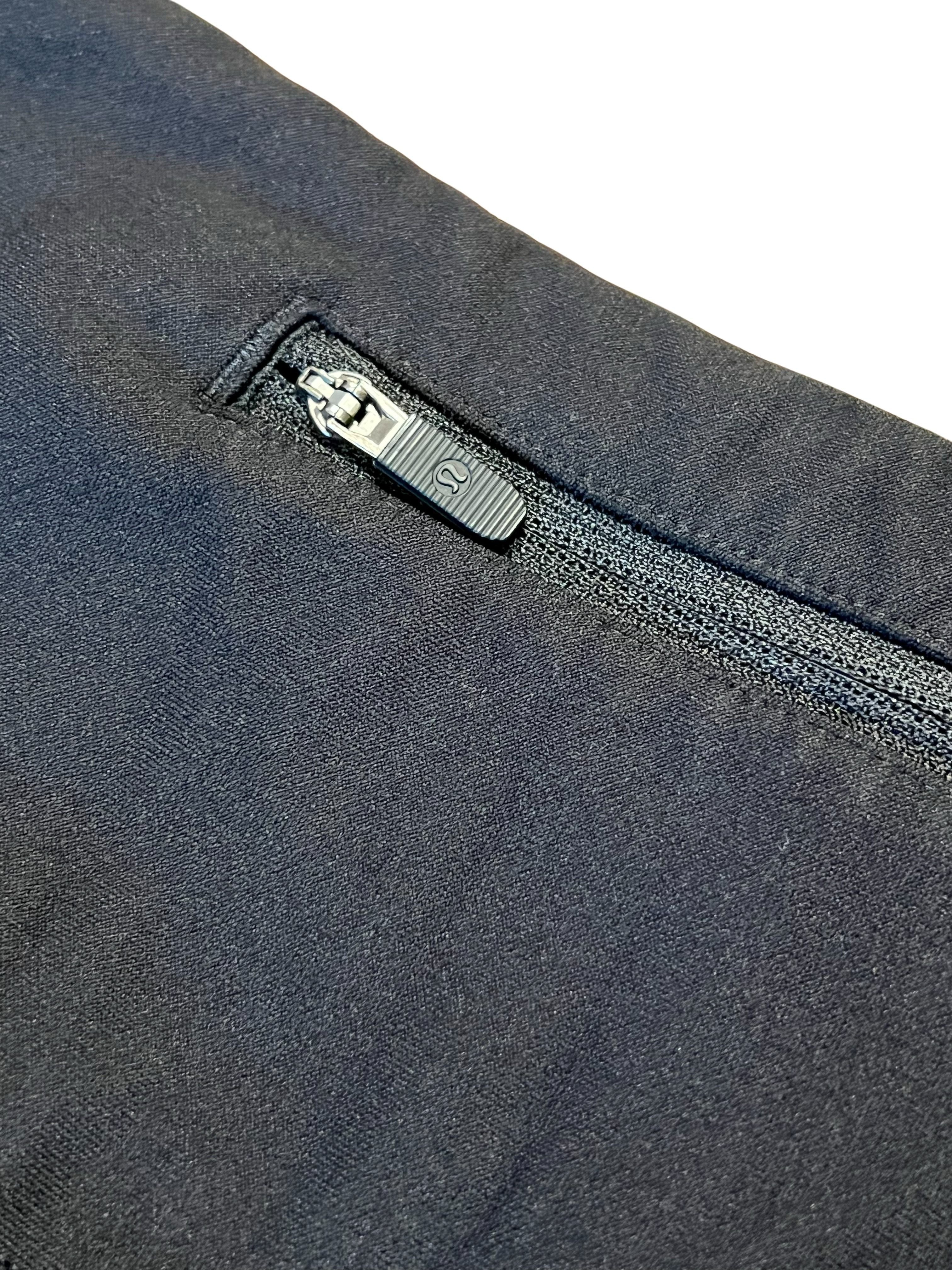 Lululemon Black High-Waist Leggings with Reflective Detail
