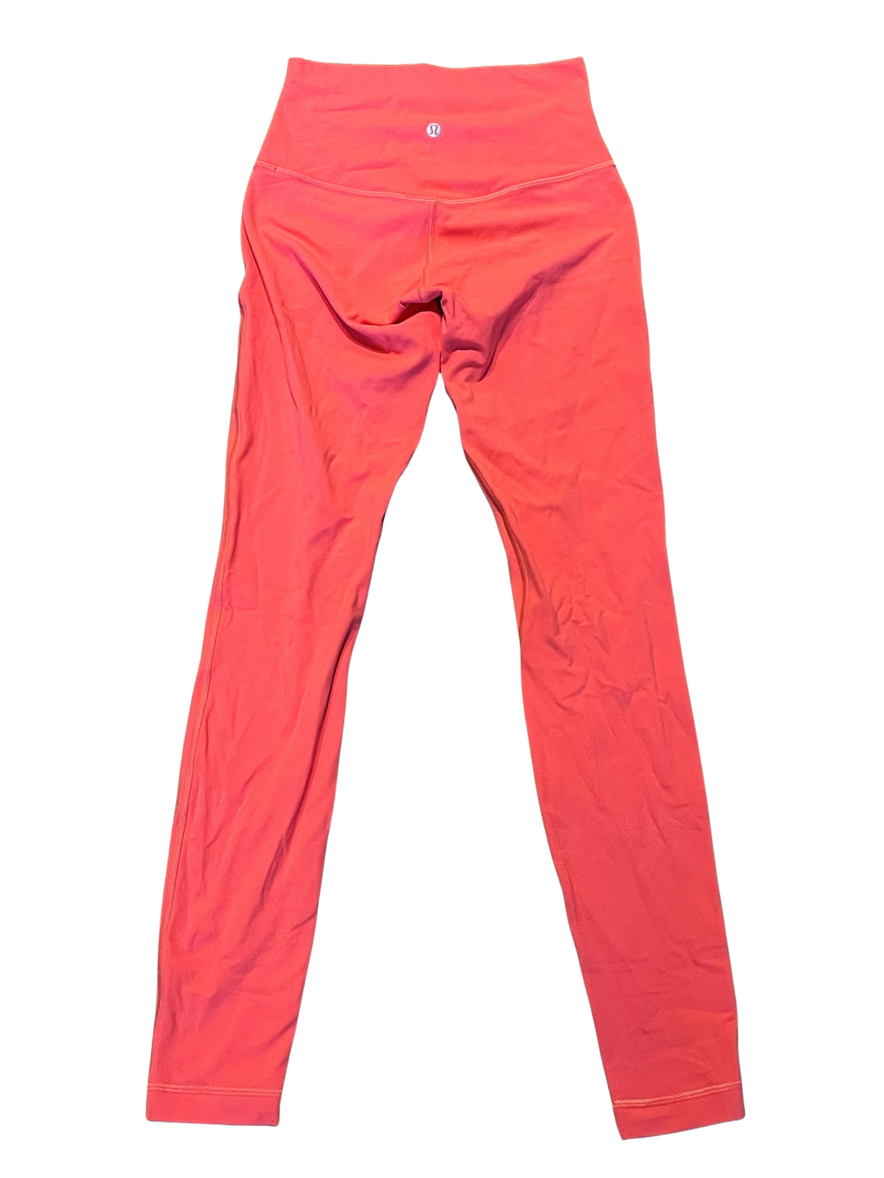 Lululemon Women's High-Rise Leggings Size 4 Coral Pink