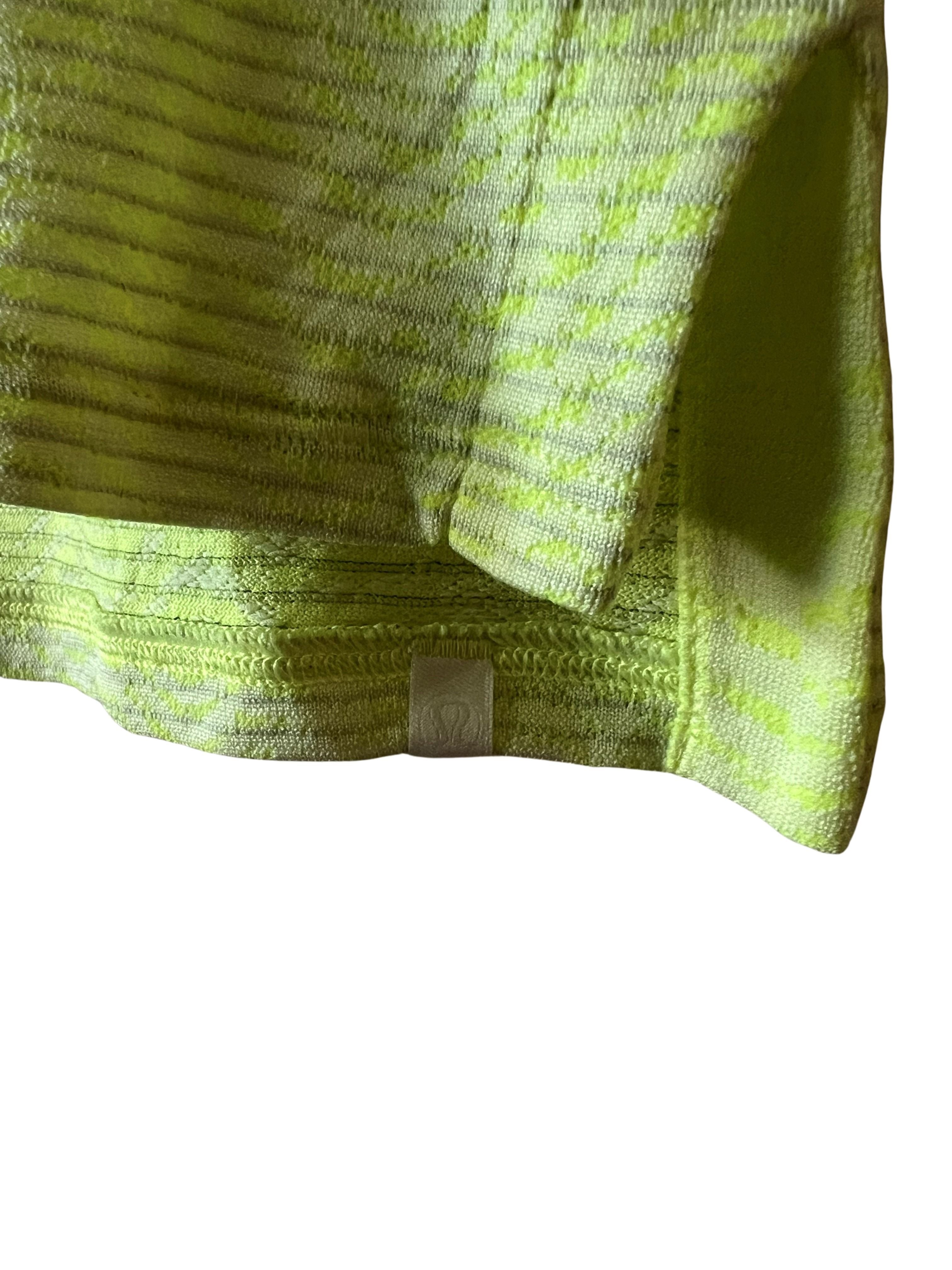 Lululemon Women's Size 4 Neon Yellow Cropped Tank Top