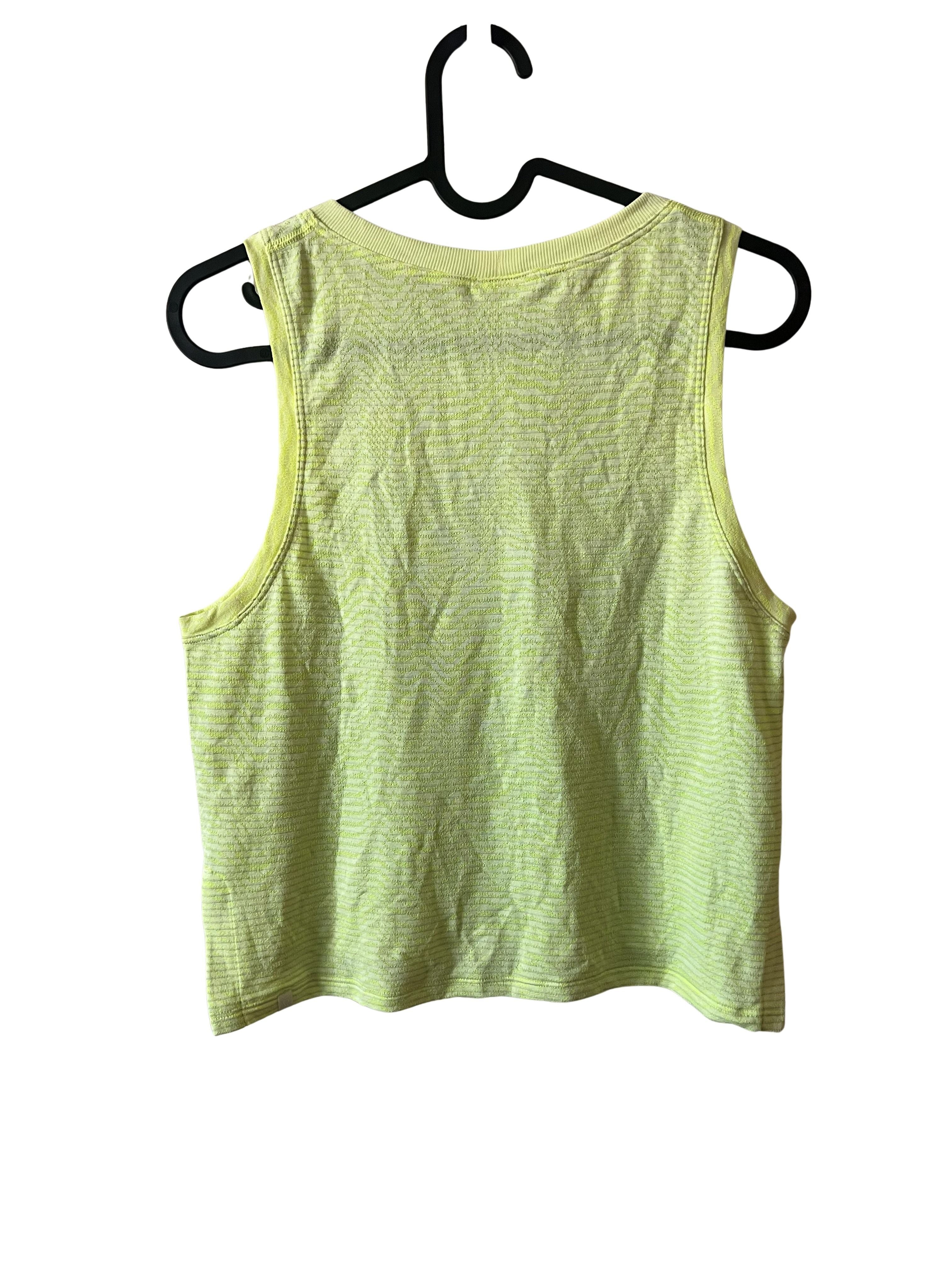 Lululemon Women's Size 4 Neon Yellow Cropped Tank Top