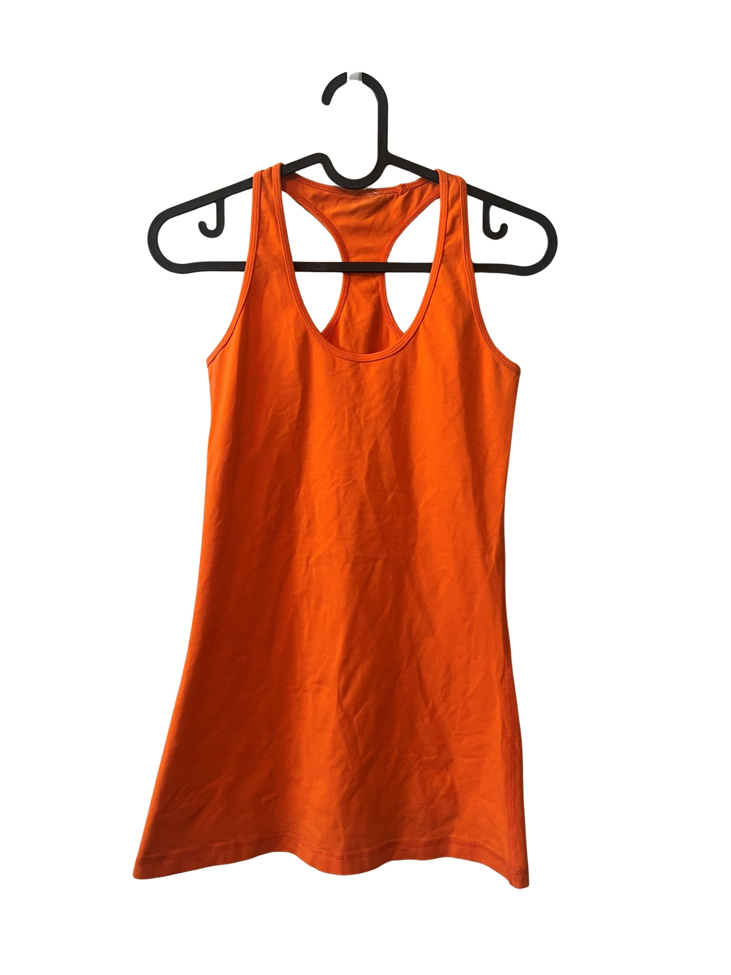 Lululemon Orange Racerback Tank Top