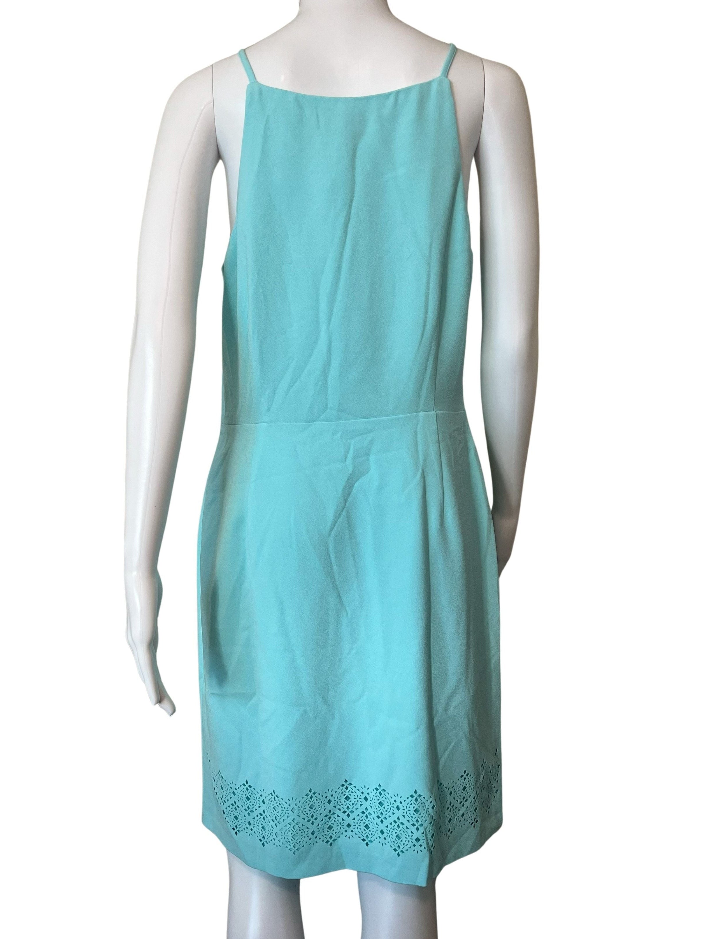 Banana Republic Mint Sheath Dress with Laser-Cut Detail - Petite 10